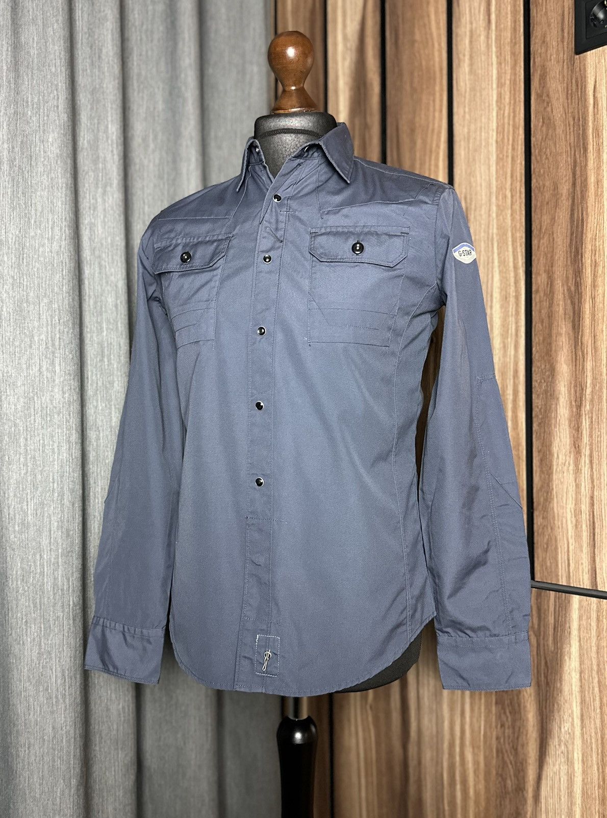 G-Star × Japanese Brand G-Star Men's Pockets Shirt Long Sleeve Size M Size US M / EU 48-50 / 2 - 1 Thumbnail