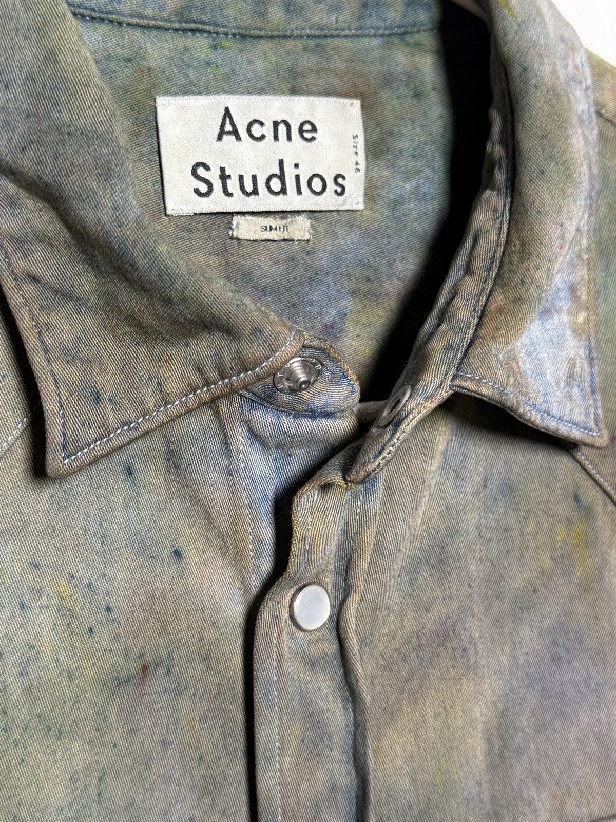 Acne Studios acne studios mechanik denim western shirt Size US M / EU 48-50 / 2 - 12 Thumbnail