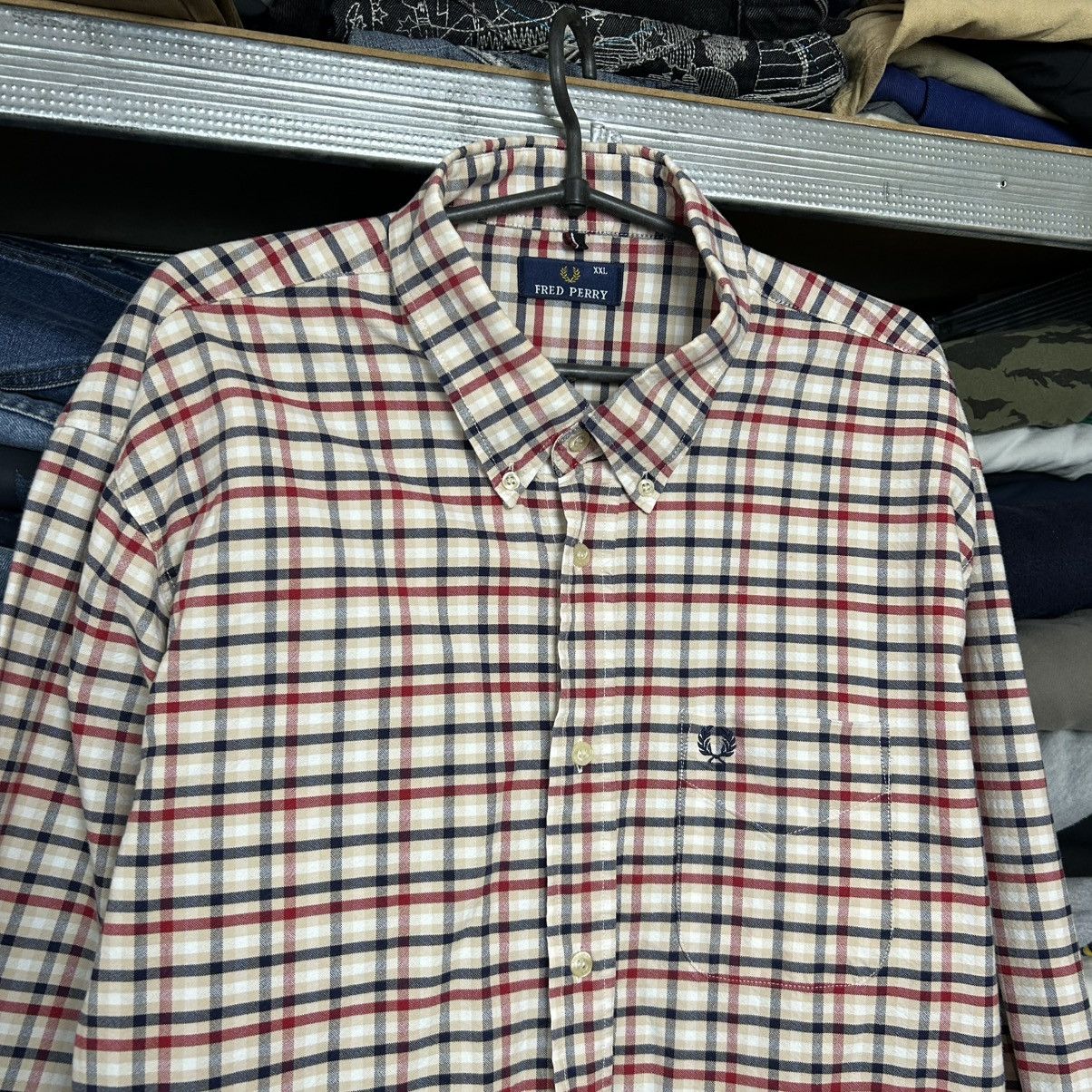 Fred Perry Vintage Fred Perry small logo checked y2k 90’s button shirt Size US XXL / EU 58 / 5 - 2 Thumbnail