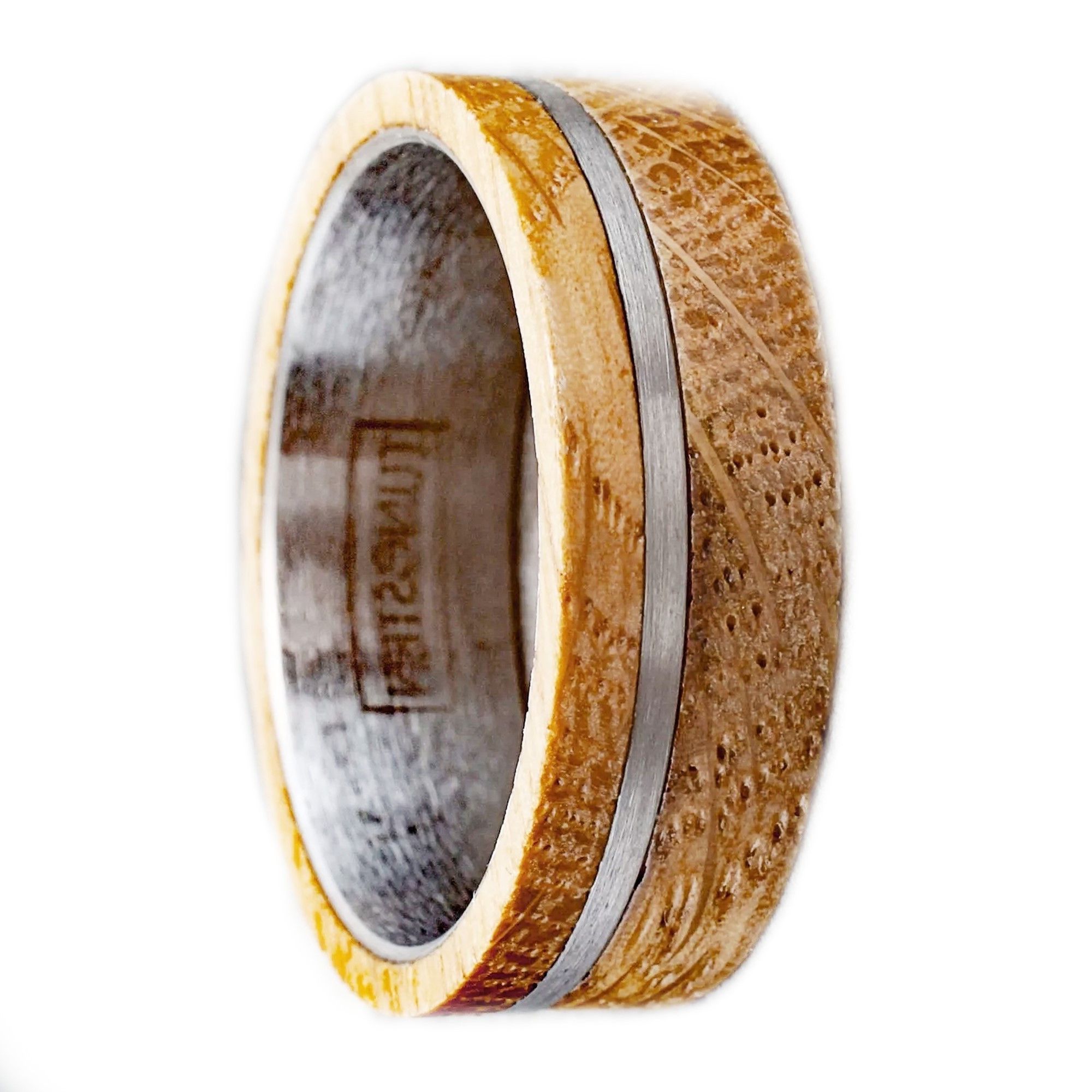 Other Tungsten Carbide Stripe & Wood Wedding Band Ring Size ONE SIZE - 3 Thumbnail