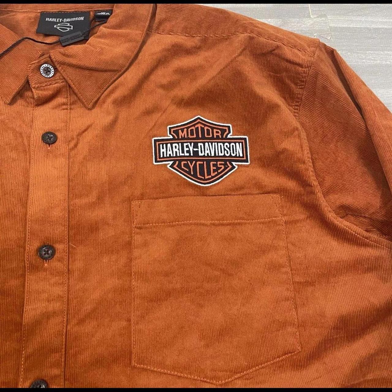 Designer Harley Davidson Corduroy Button Up Size US M / EU 48-50 / 2 - 3 Thumbnail