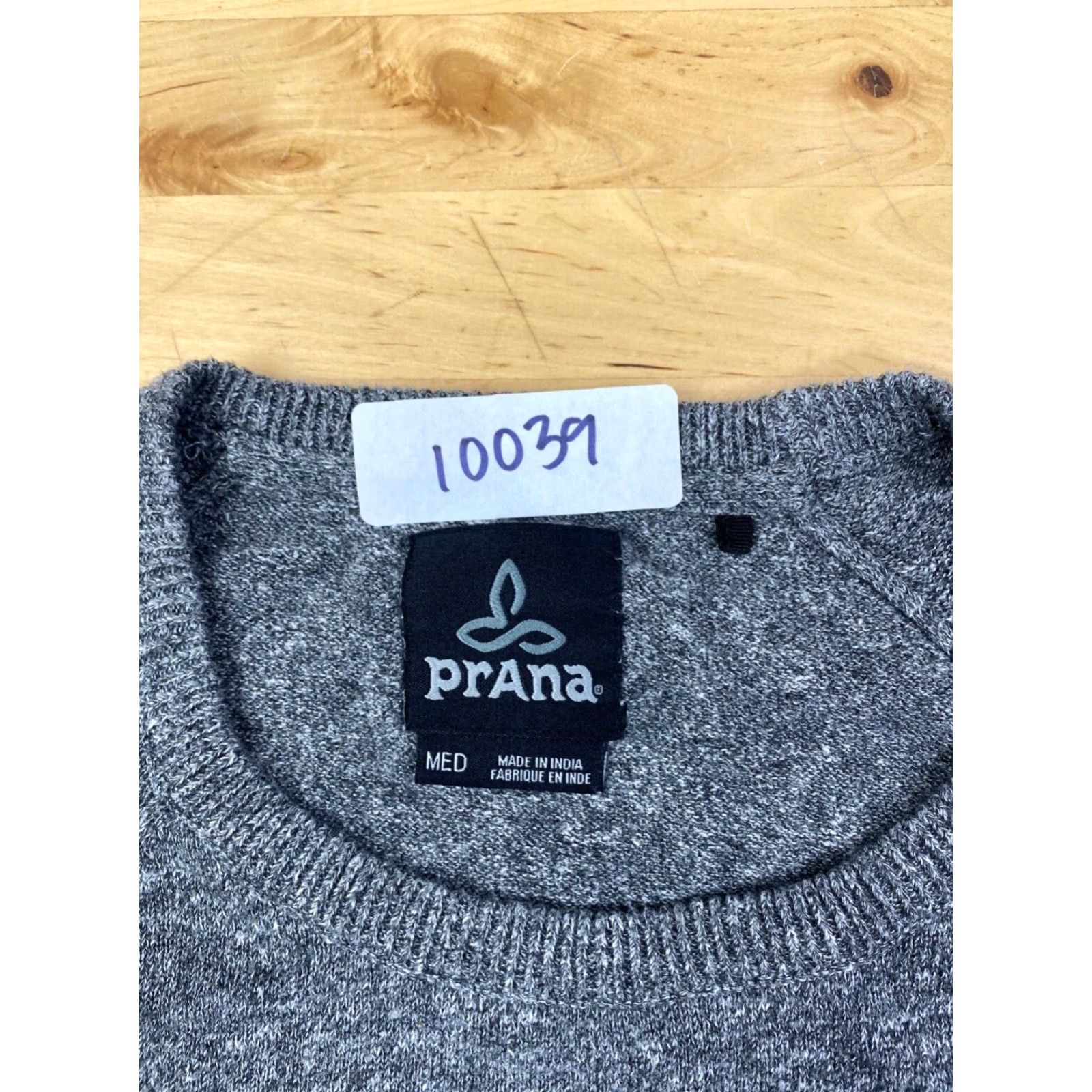 Prana prAna Kaola Crew Sweater Mens M Gray Casual Travel Outdoor Pullover 10039 Size US M / EU 48-50 / 2 - 2 Thumbnail