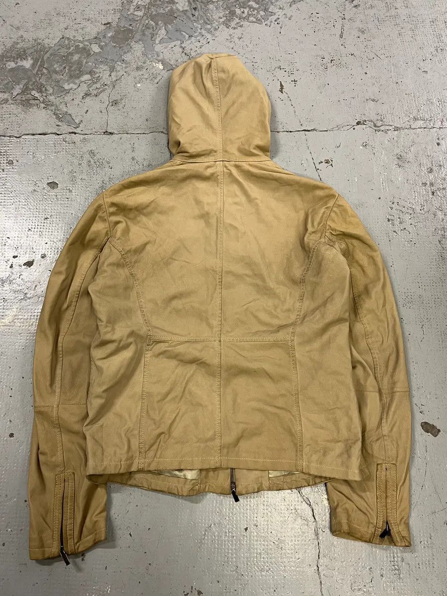 Emporio Armani SS2009 Emporio Armani Beige Lamb Leather Hooded Jacket Size US M / EU 48-50 / 2 - 7 Thumbnail