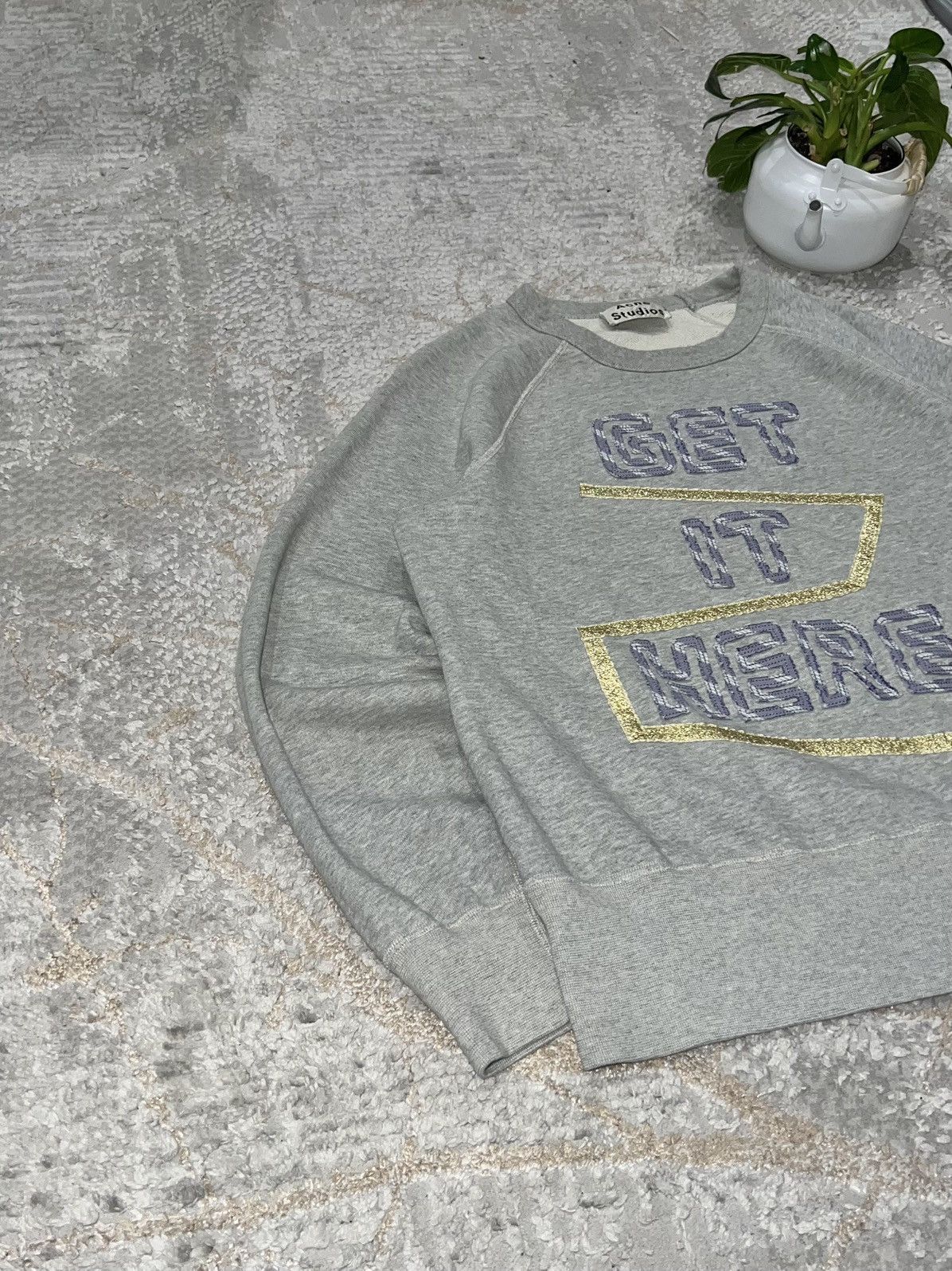 Acne Studios ACNE STUDIOS GET IT HERE SWEATSHIRT CREWNECK DESIGNER Size US M / EU 48-50 / 2 - 3 Thumbnail