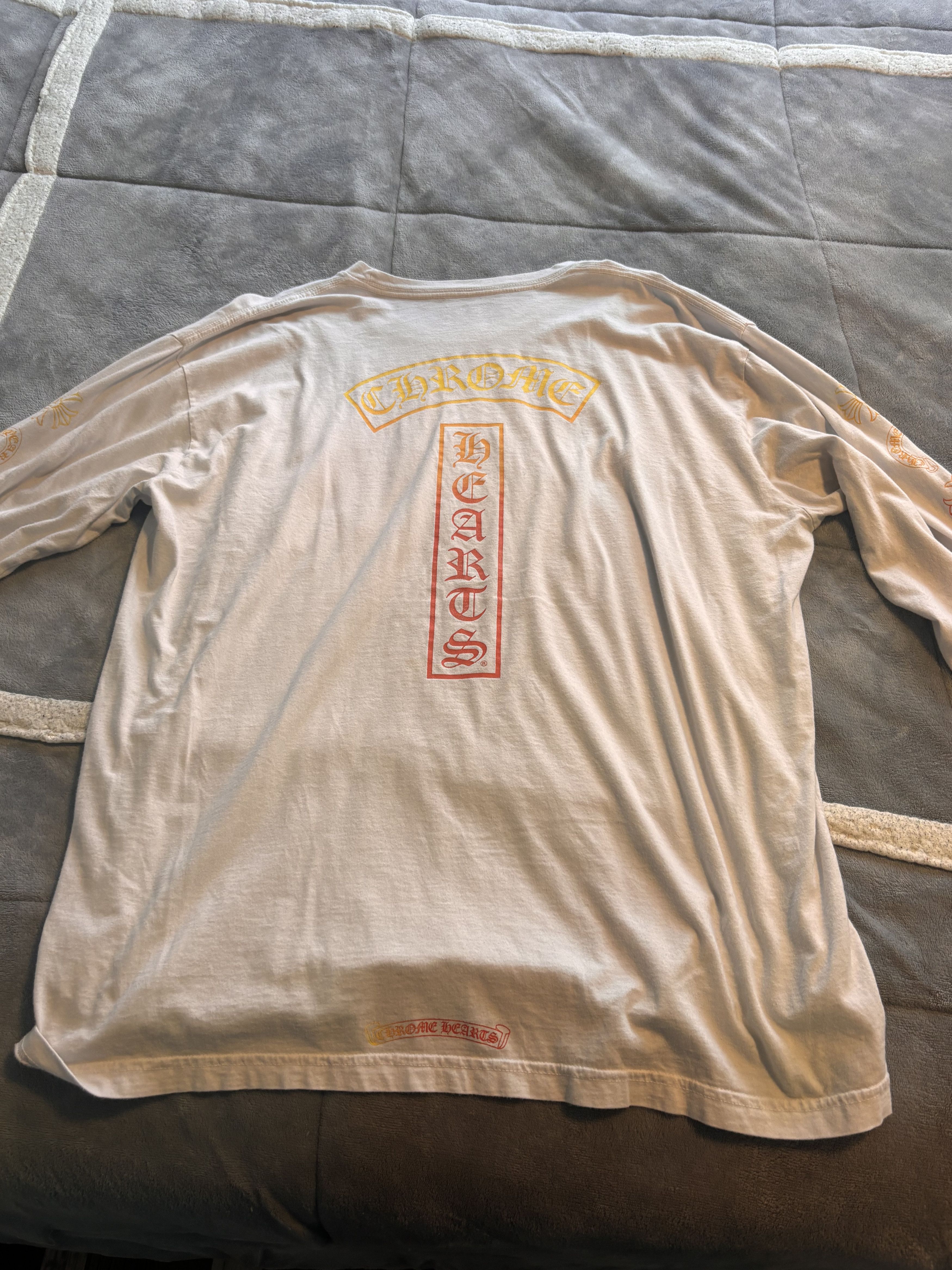 Chrome Hearts Chrome Hearts Gradient T-Bar Motif Pocket Long-Sleeve White Size US XXL / EU 58 / 5 - 2 Thumbnail
