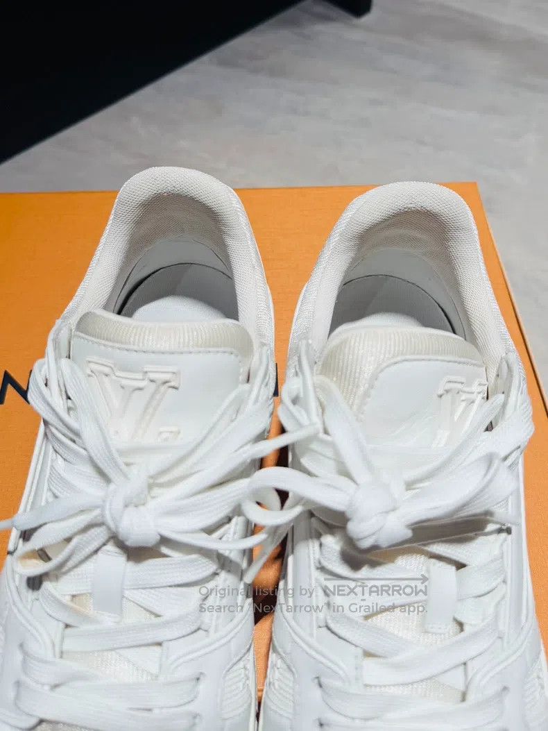 Louis Vuitton Louis Vuitton Trainer Pure White LVtrainer White Cowhide S Size US 7 / EU 40 - 6 Thumbnail