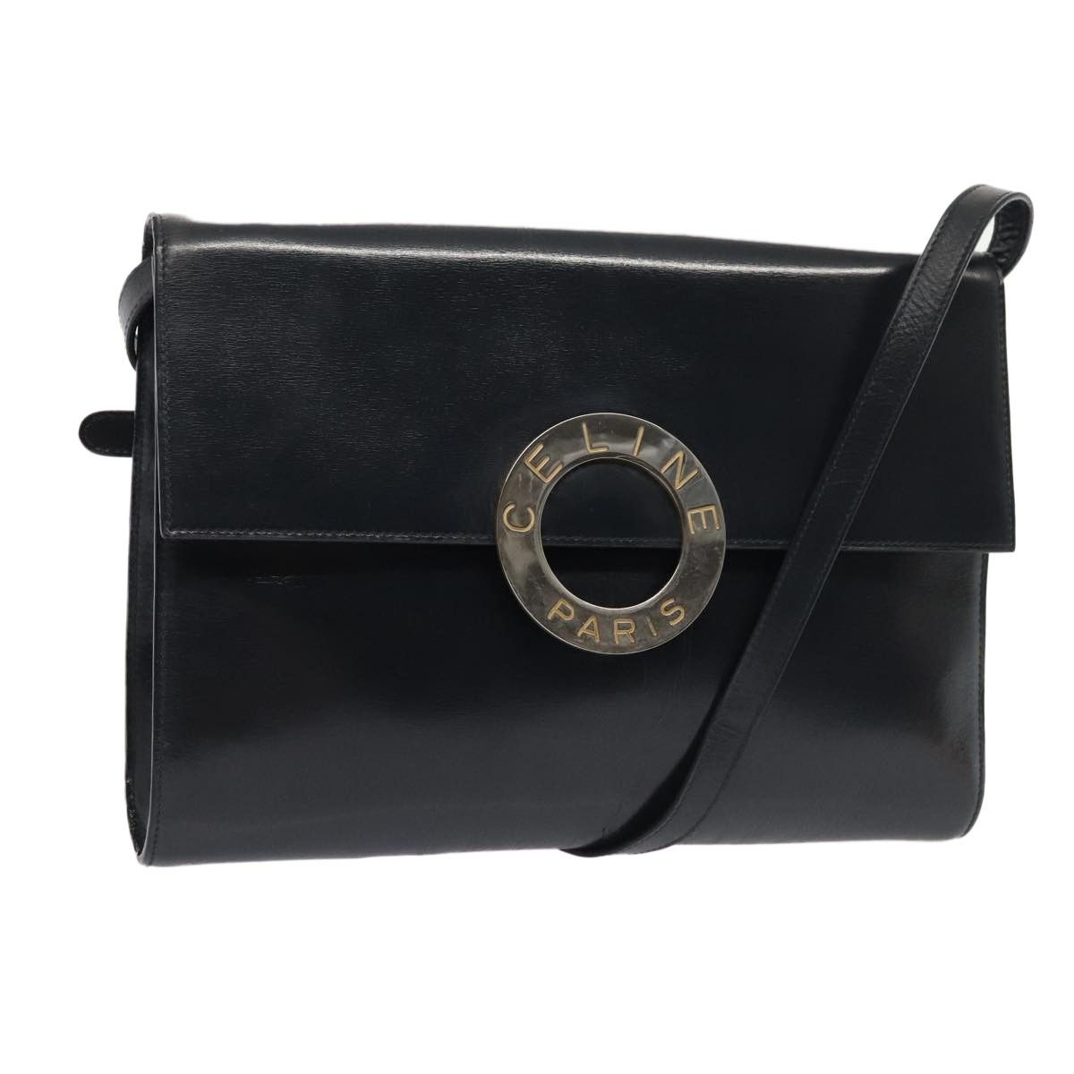 Celine Celine Vintage Circle Logo Crossbody Bag Leather Size ONE SIZE - 1 Thumbnail