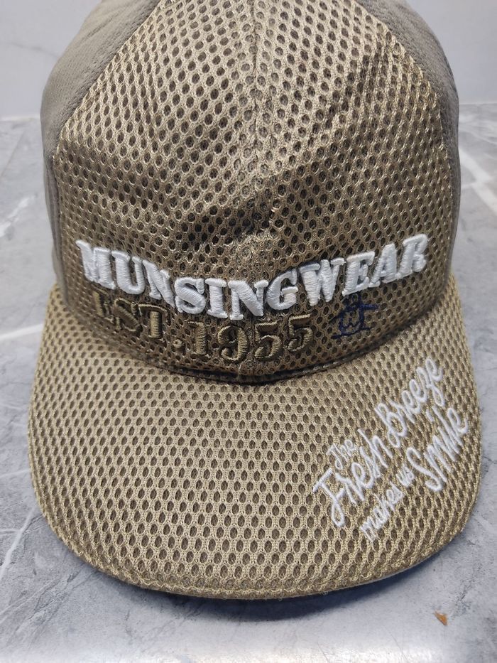 Japanese Brand Vintage Munsingwear Cap Hat Size ONE SIZE - 3 Thumbnail