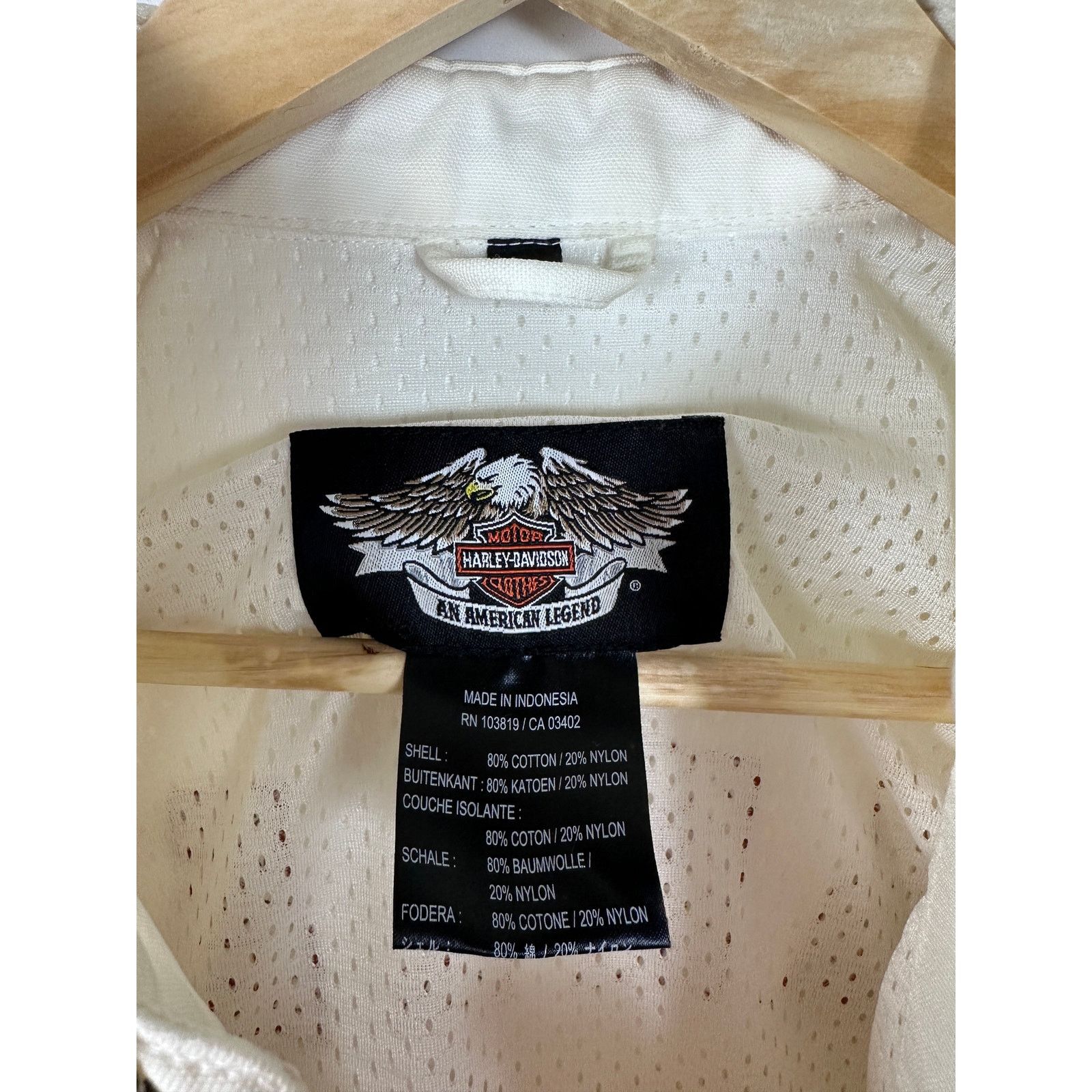 Harley Davidson White Rhinestone Motorcycle Jacket Size S / US 4 / IT 40 - 13 Thumbnail