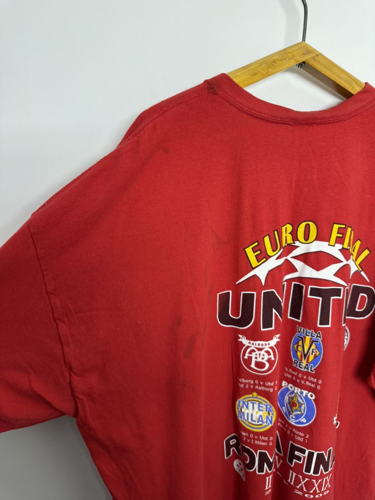 Gildan 2008 Euro Cup Final Roma United Inter Barcelona T Shirt Size US XXL / EU 58 / 5 - 14 Thumbnail