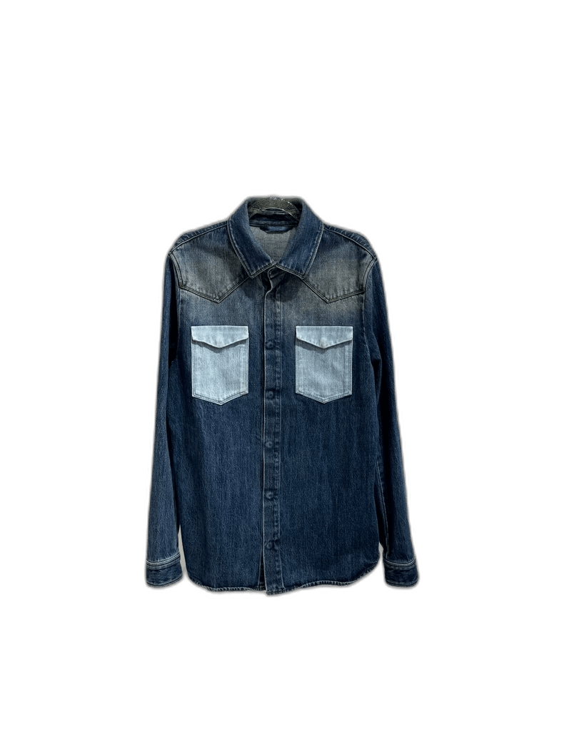 Valentino Valentino Blue Denim Shirt Jacket Size US L / EU 52-54 / 3 - 1 Thumbnail
