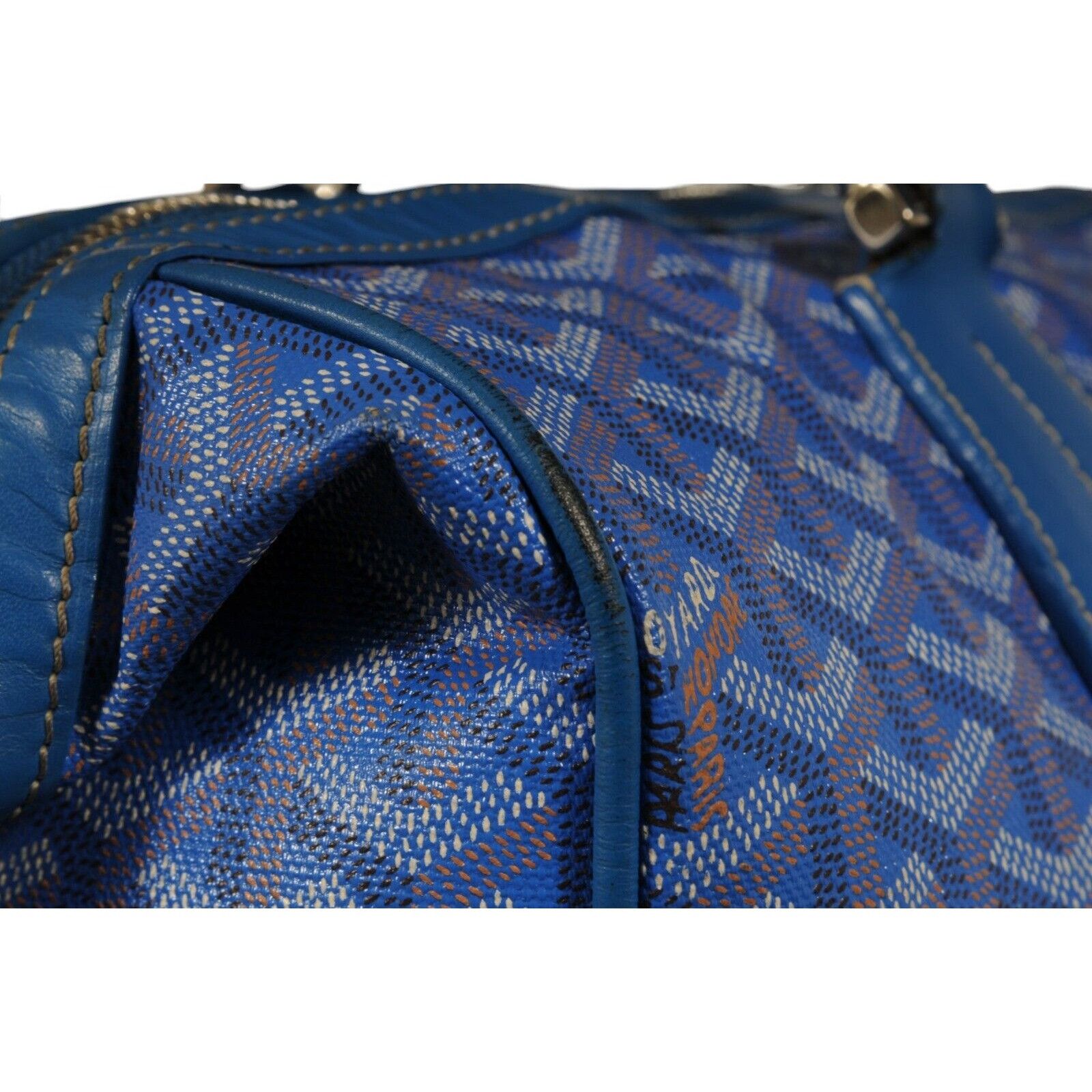 Goyard Victoria GM Blue Crossbody Travel Tote Duffle - 02486 Size ONE SIZE - 14 Thumbnail