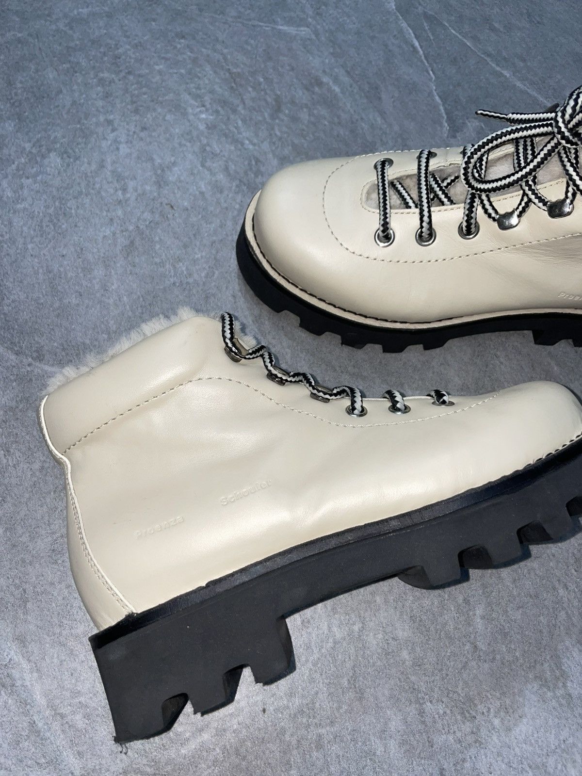 Proenza Schouler Proenza Schouler Beige Shearling Hiking boots Size US 10 / IT 40 - 7 Thumbnail