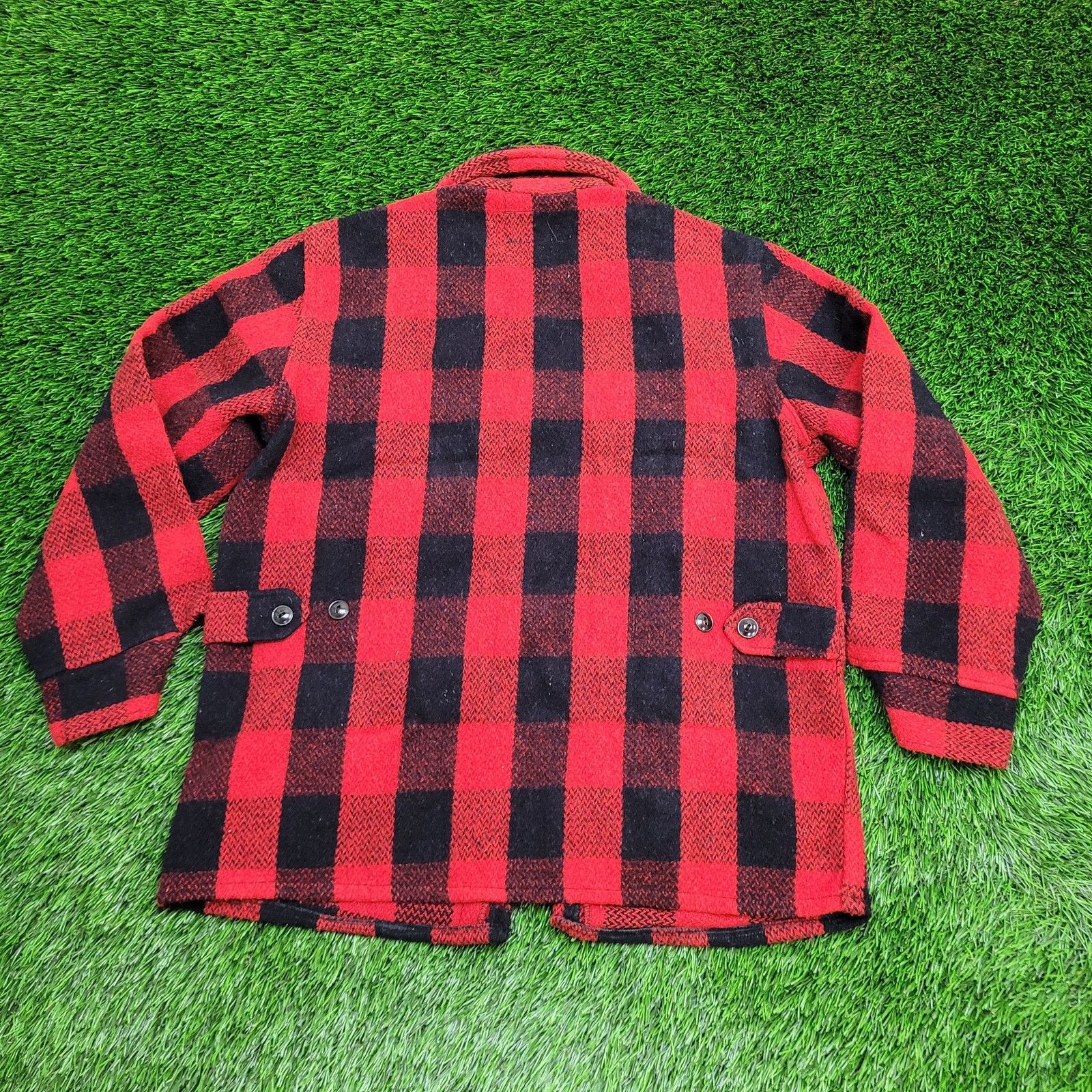 Vintage VTG 50s Melton Buffalo Plaid Wool Hunting Jacket M Talon USA Size US M / EU 48-50 / 2 - 3 Thumbnail