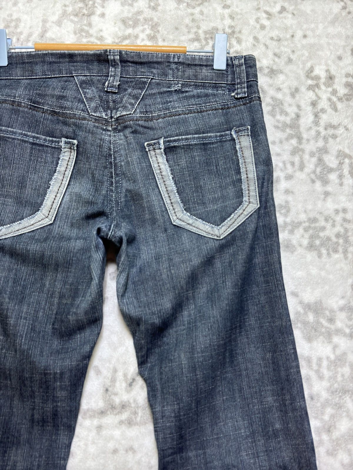 Marithe + Francois Girbaud Vintage Girbaud Y2K Skinny Denim Unique Pocket Design Size US 28 / EU 44 - 10 Thumbnail