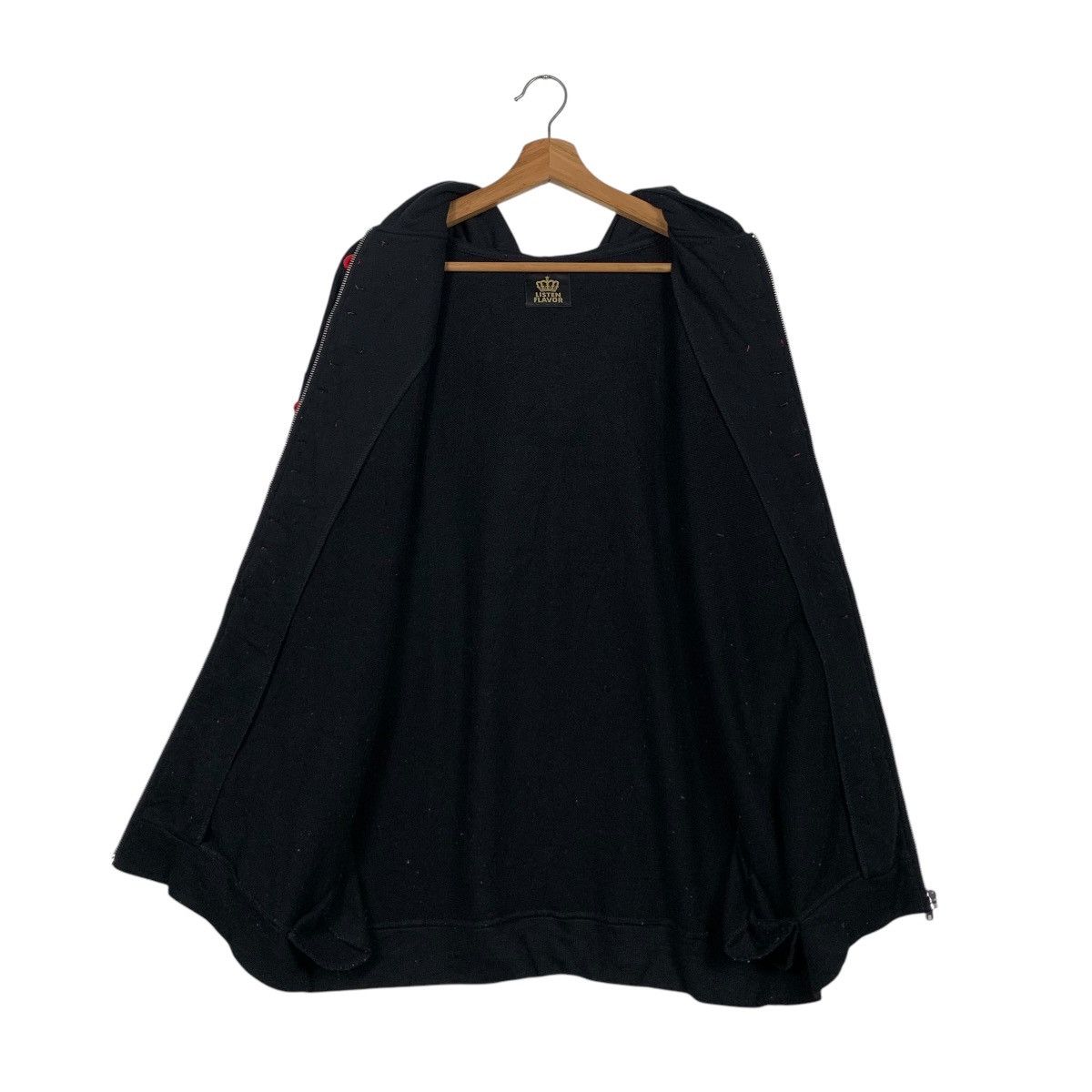 Japanese Brand LISTEN FLAVOUR Mandarin Zipper Hoodies Big Logo #1774-C78 Size US L / EU 52-54 / 3 - 13 Thumbnail