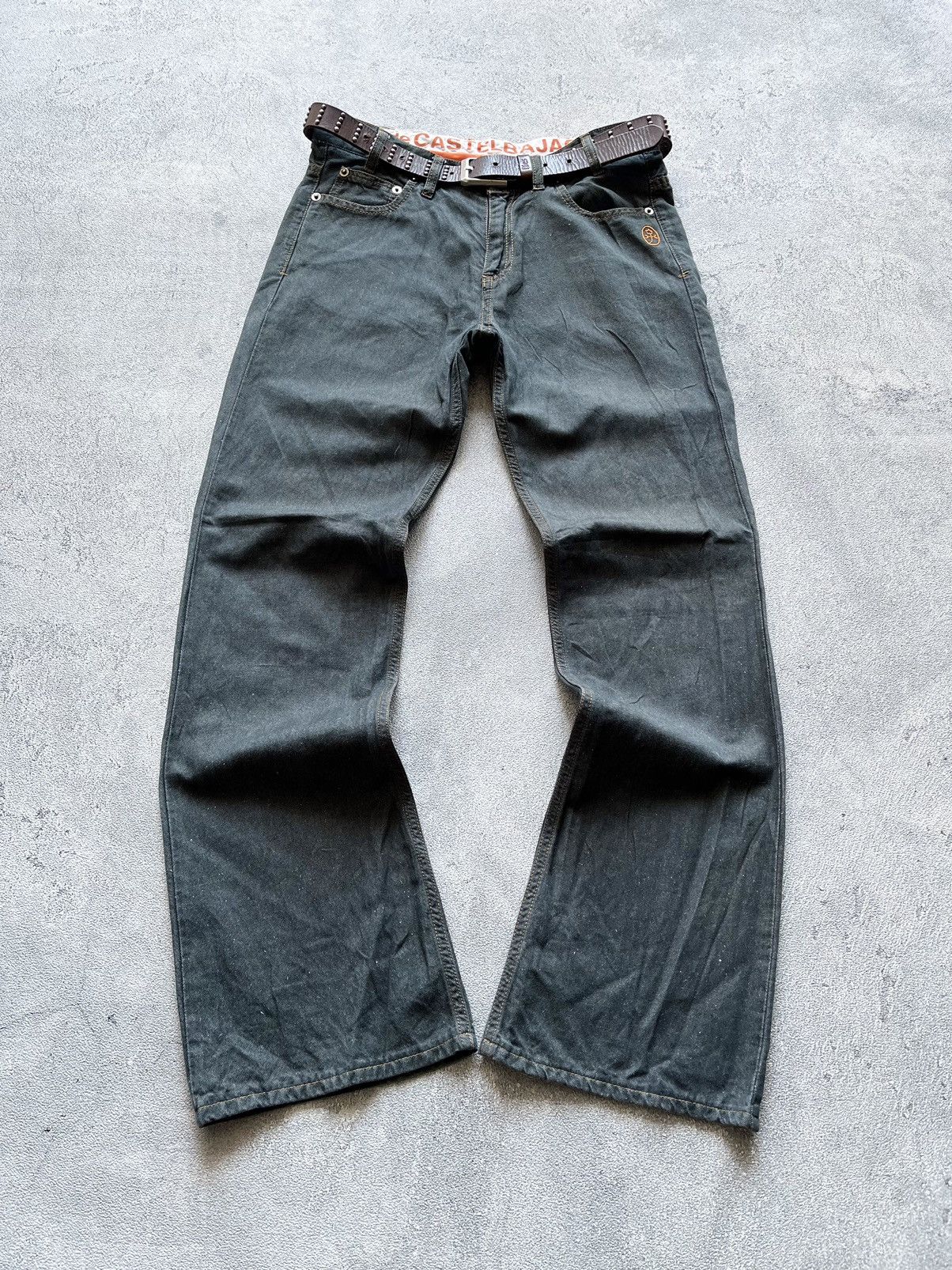 If Six Was Nine 2000s JC De CASTELBAJAC SNOOPY FLARE JEAN Size US 30 / EU 46 - 1 Thumbnail