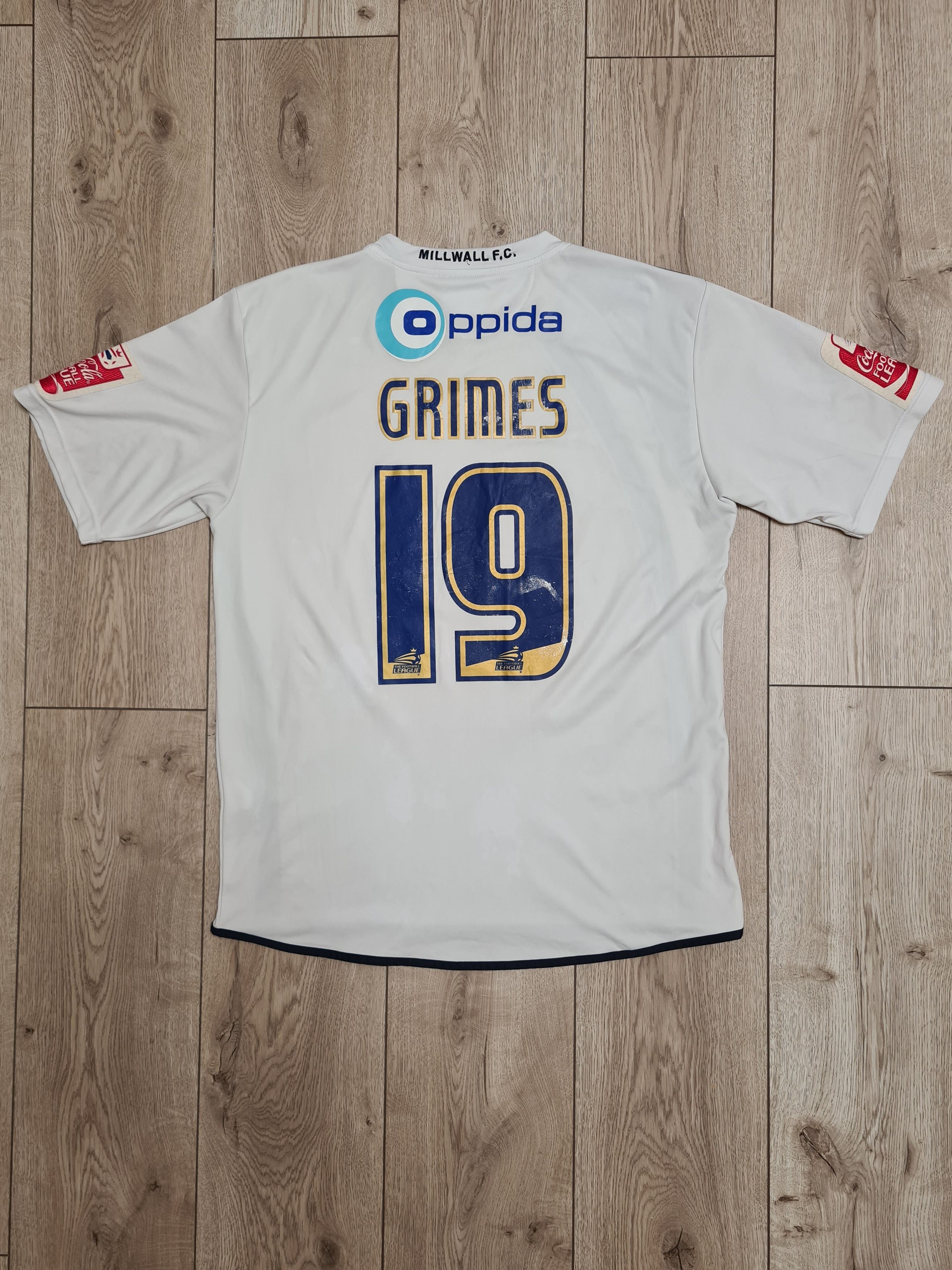 Vintage MILLWALL 2008 2009 AWAY GRIMES FOOTBALL SHIRT SOCCER JERSEY Size US M / EU 48-50 / 2 - 2 Thumbnail
