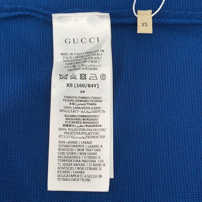 Gucci GucciBlue double G round-neck wool knitted short-sleeved dr Size XS / US 0-2 / IT 36-38 - 6 Thumbnail