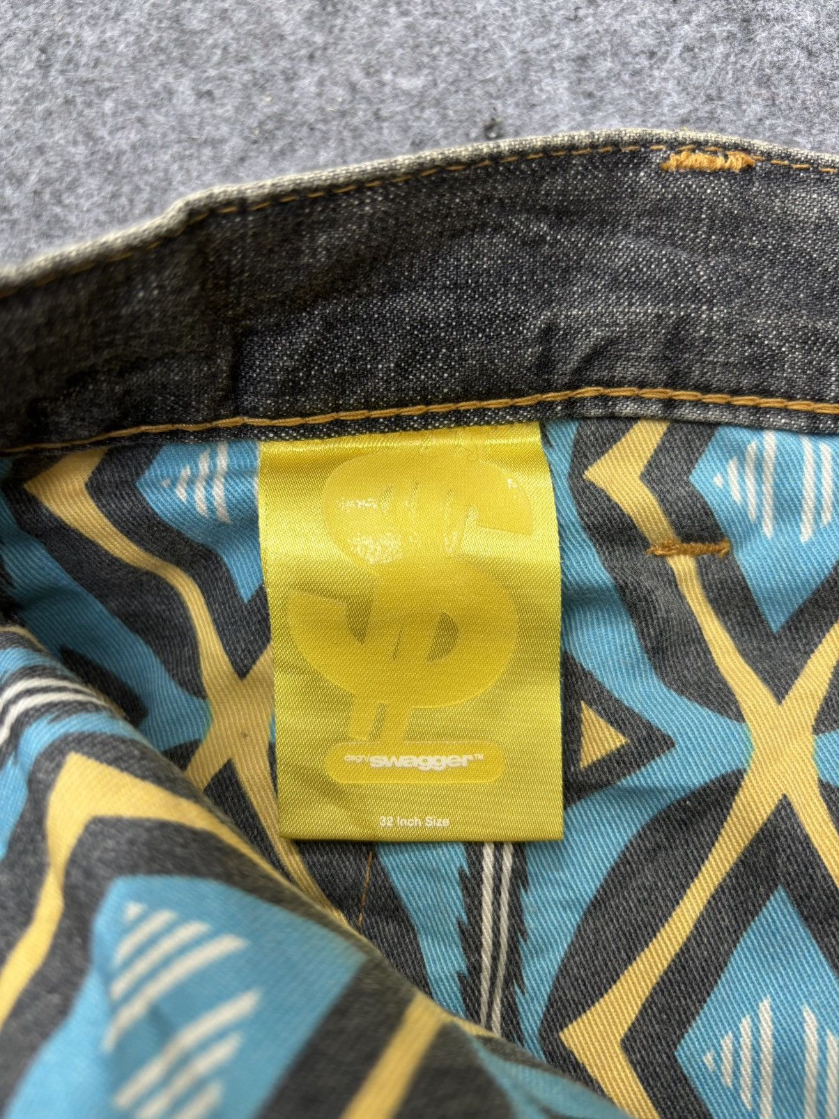 Swagger 💥Baggy💥Vintage Swagger Double Knee Light Denim F624 Size US 35 - 16 Thumbnail