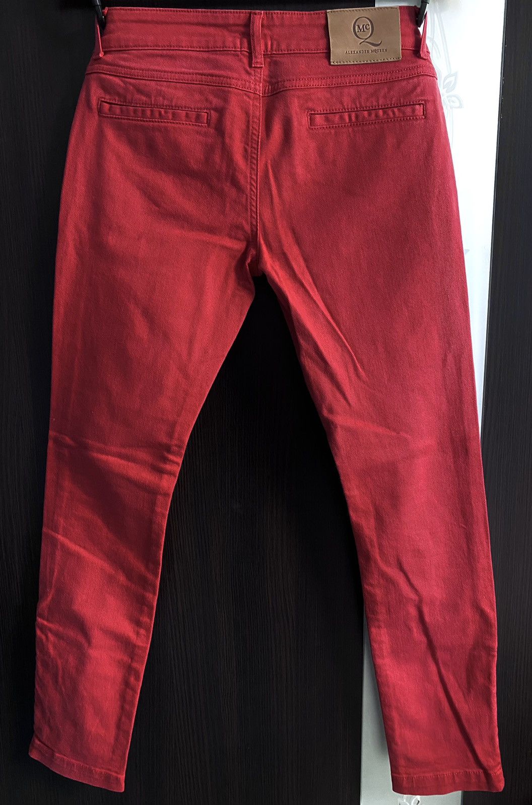 Alexander McQueen 2013 Alexander McQueen McQ Red Zip Slim Fit Jeans Denim Size 26" / US 2 / IT 38 - 4 Thumbnail