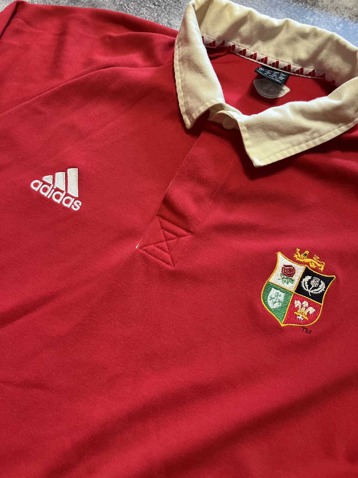 Adidas Vintage Adidas Irish Lions rugby shirt Size US XL / EU 56 / 4 - 2 Thumbnail