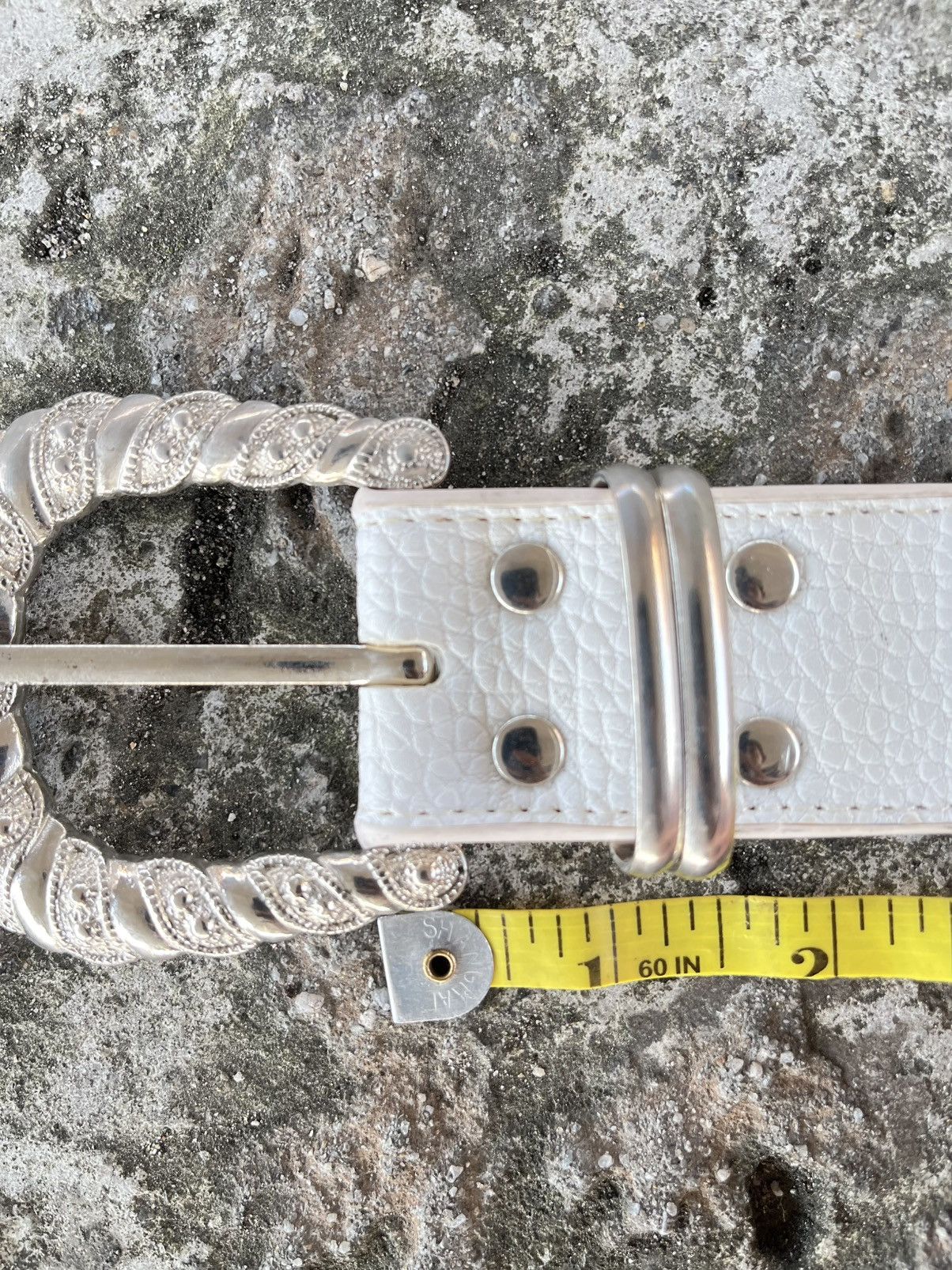 Japanese Brand White single hopked belts Size ONE SIZE - 8 Thumbnail