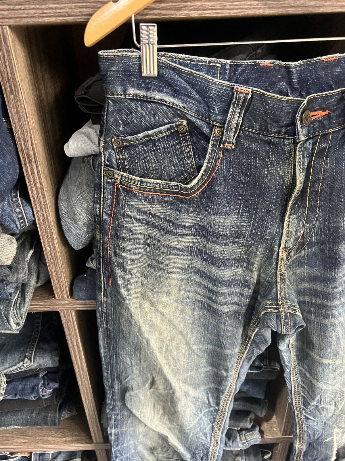 Edwin 🔥Edwin Exclusive Vintage Flared Distressed Denim Size US 34 / EU 50 - 5 Thumbnail