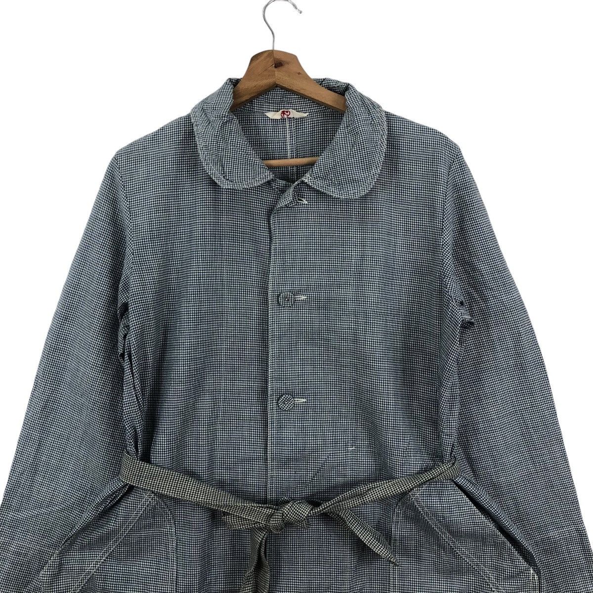 45rpm Vintage 45RPM Trench Coat Houndstooth Indigo Size US M / EU 48-50 / 2 - 3 Thumbnail