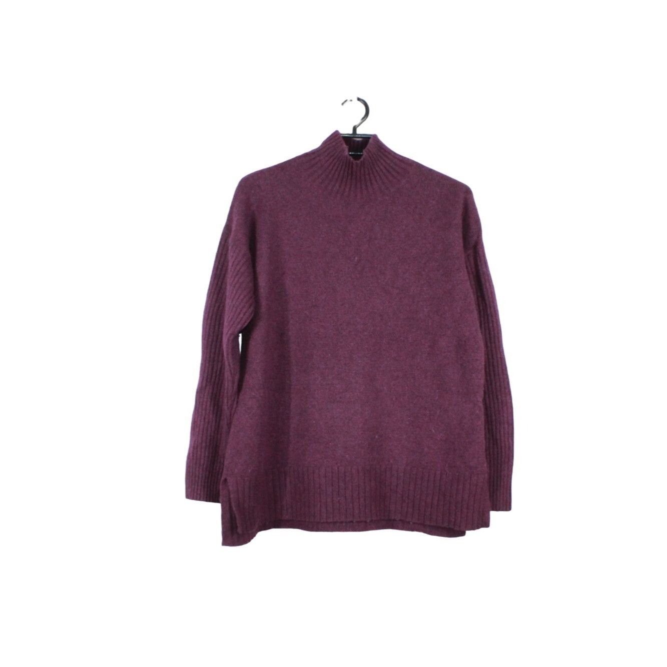 L.L. Bean LL Bean The Essential Purple Wool Blend Turtleneck