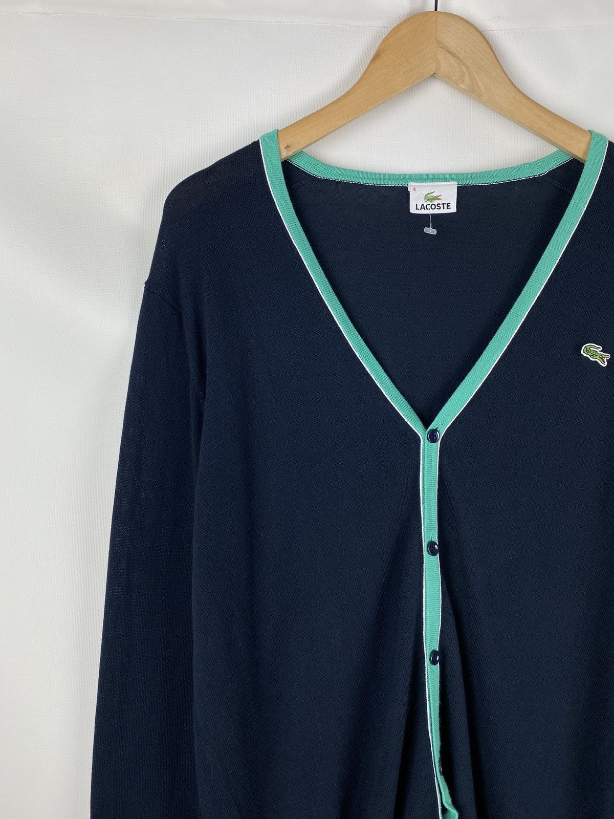 Lacoste Lacoste men’s button front cardigan sweater size 4 Size US L / EU 52-54 / 3 - 4 Thumbnail