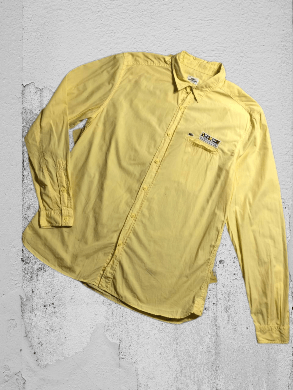 Lacoste × Vintage Long-sleeved cotton shirt, light blue, Lacoste, size L Size US L / EU 52-54 / 3 - 1 Thumbnail