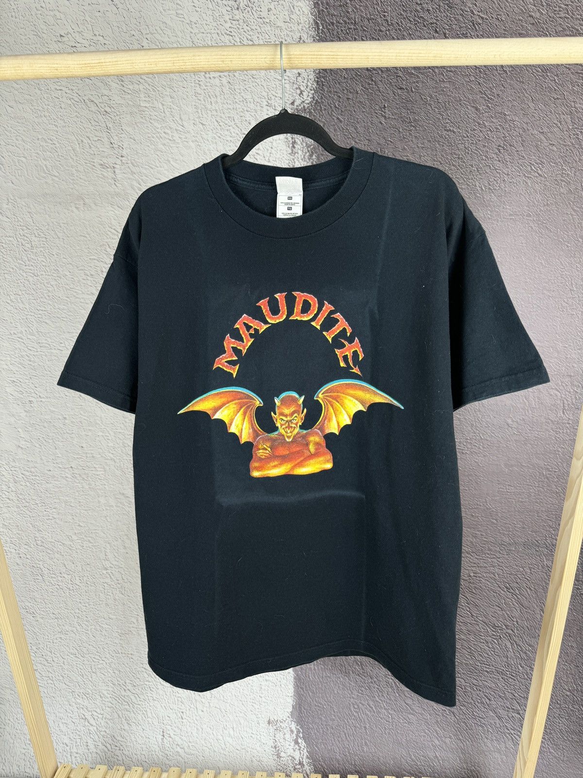 Band Tees FotL 90s Vintage Maudite Devil tee promo Beer Made in Canada Size US XL / EU 56 / 4 - 1 Thumbnail