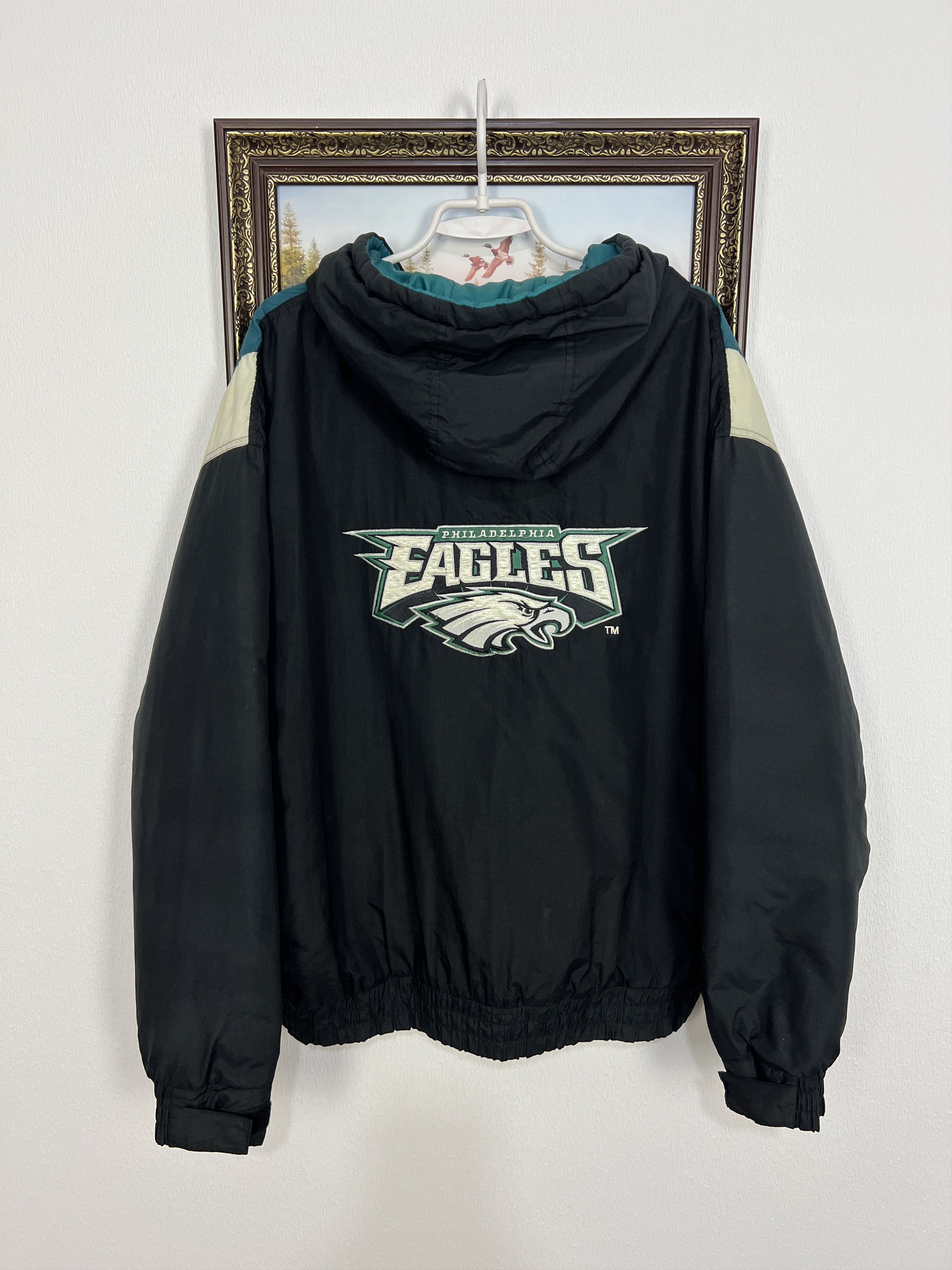 Starter Vintage NFL Philadelphia Eagles Football Jacket Bomber Rare Size US XL / EU 56 / 4 - 1 Thumbnail