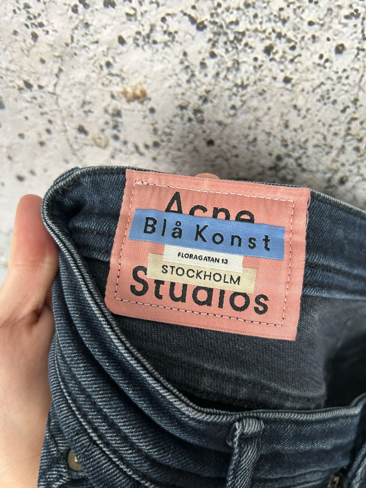 Acne Studios Vintage Acne Studios Peg Blue Black Denim Pants Jeans Hype Size US 29 - 7 Thumbnail