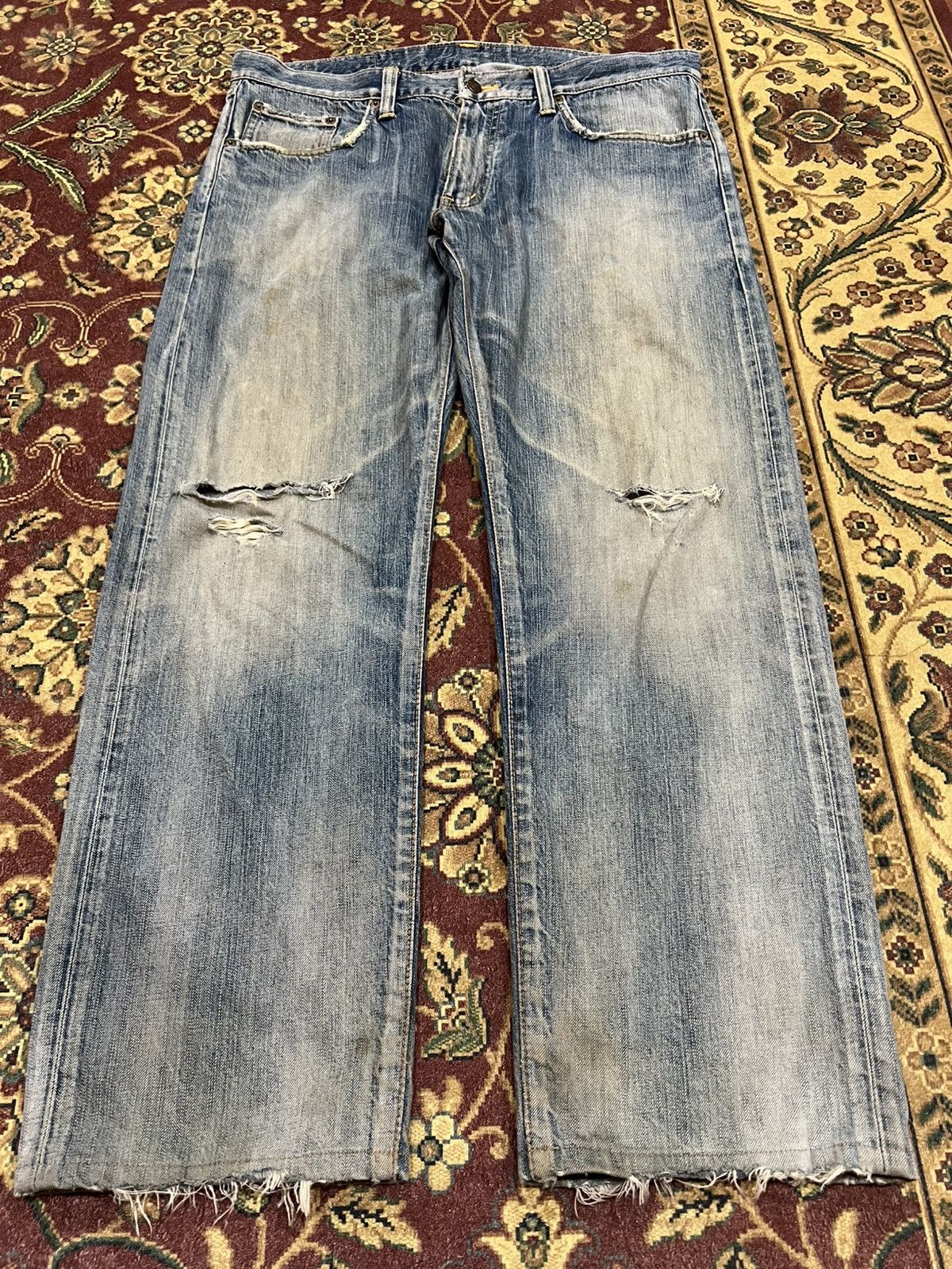 Edwin Vintage Edwin 503 Mud Wash Distress Jean Size US 37 - 1 Thumbnail