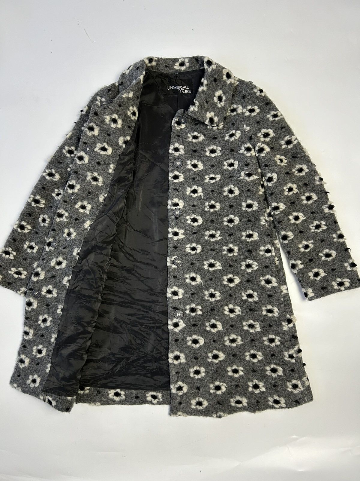 Japanese Brand UNIVERVAL MUSE LONG FLEECE COAT Size ONE SIZE - 2 Thumbnail