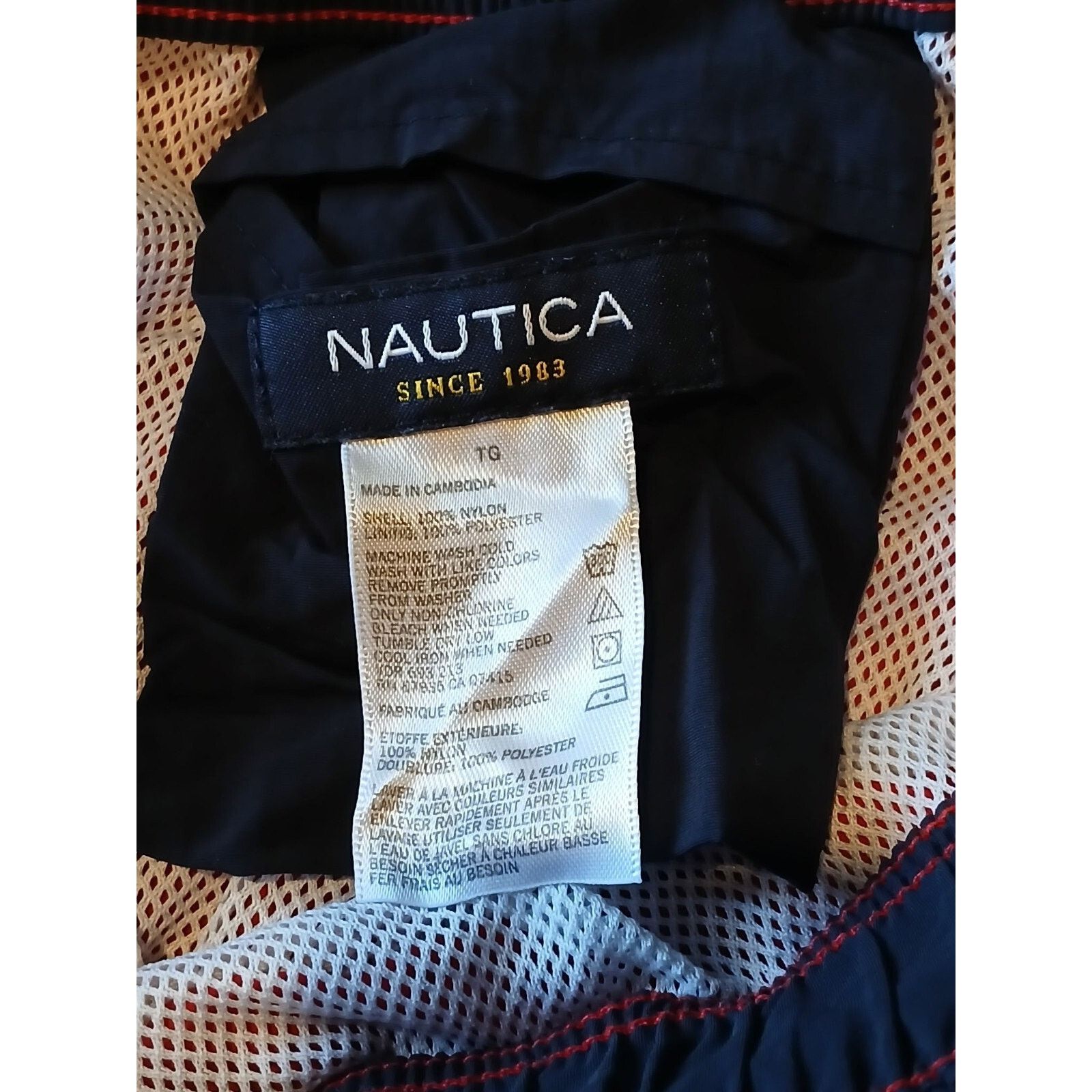 Nautica Nautica (Large) Men's Multicolor Swim Trunks Size US 44 / EU 60 - 2 Thumbnail