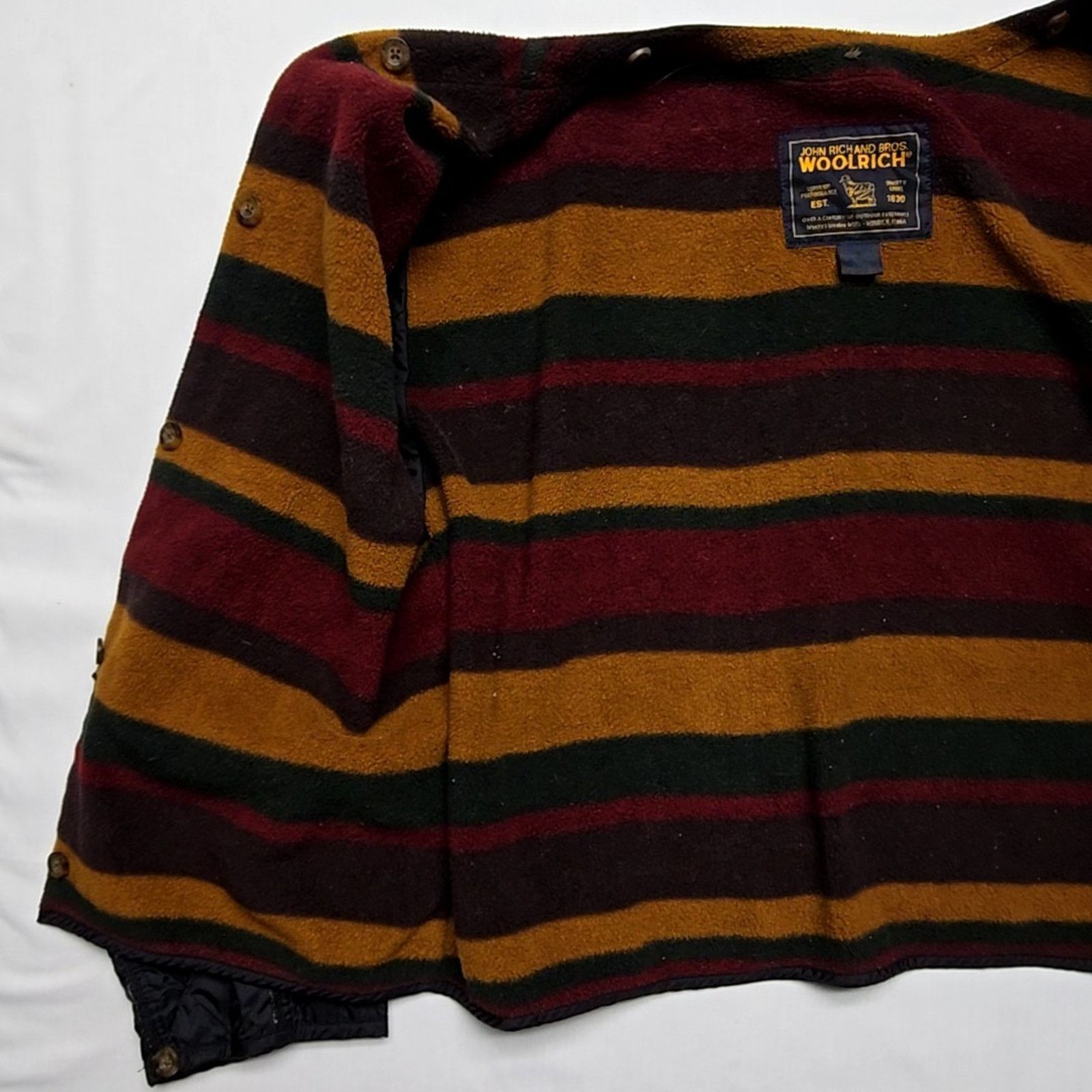 Woolrich Woolen Mills Woolrich Jacket Lining Liner Striped Quilted Sleeves XL Size US XL / EU 56 / 4 - 8 Thumbnail