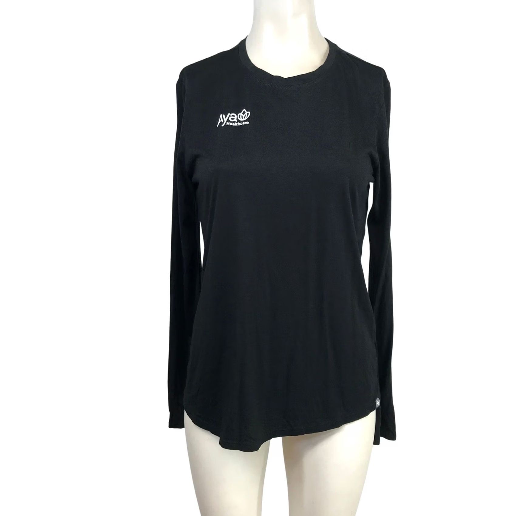 Logo 7 FIGS Shirt Mens S Black Super Soft Long Sleeve Underscrub Aya Healthcare Logo Size US S / EU 44-46 / 1 - 2 Thumbnail