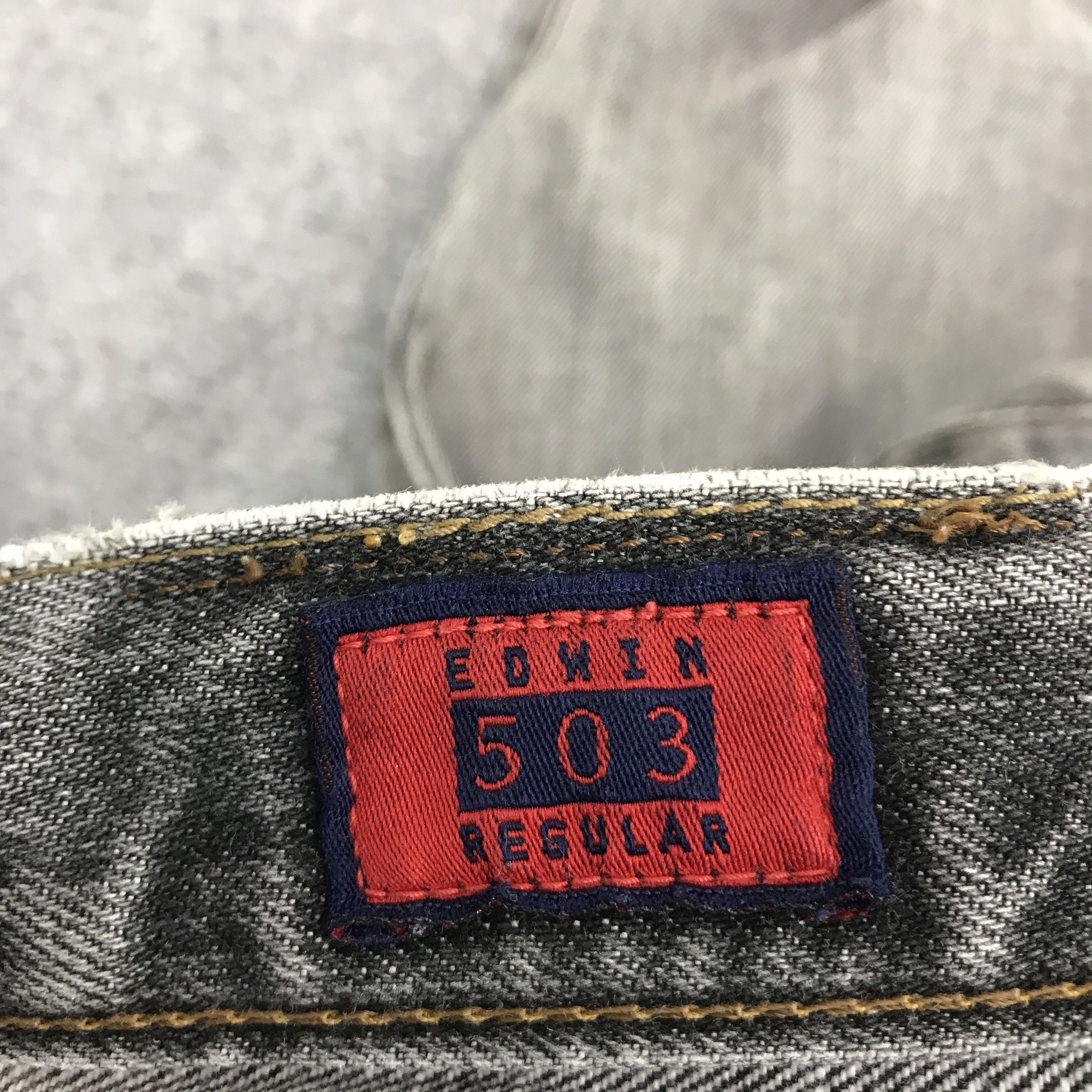 Edwin black faded denim edwin distressed jean pants Size US 32 / EU 48 - 14 Thumbnail