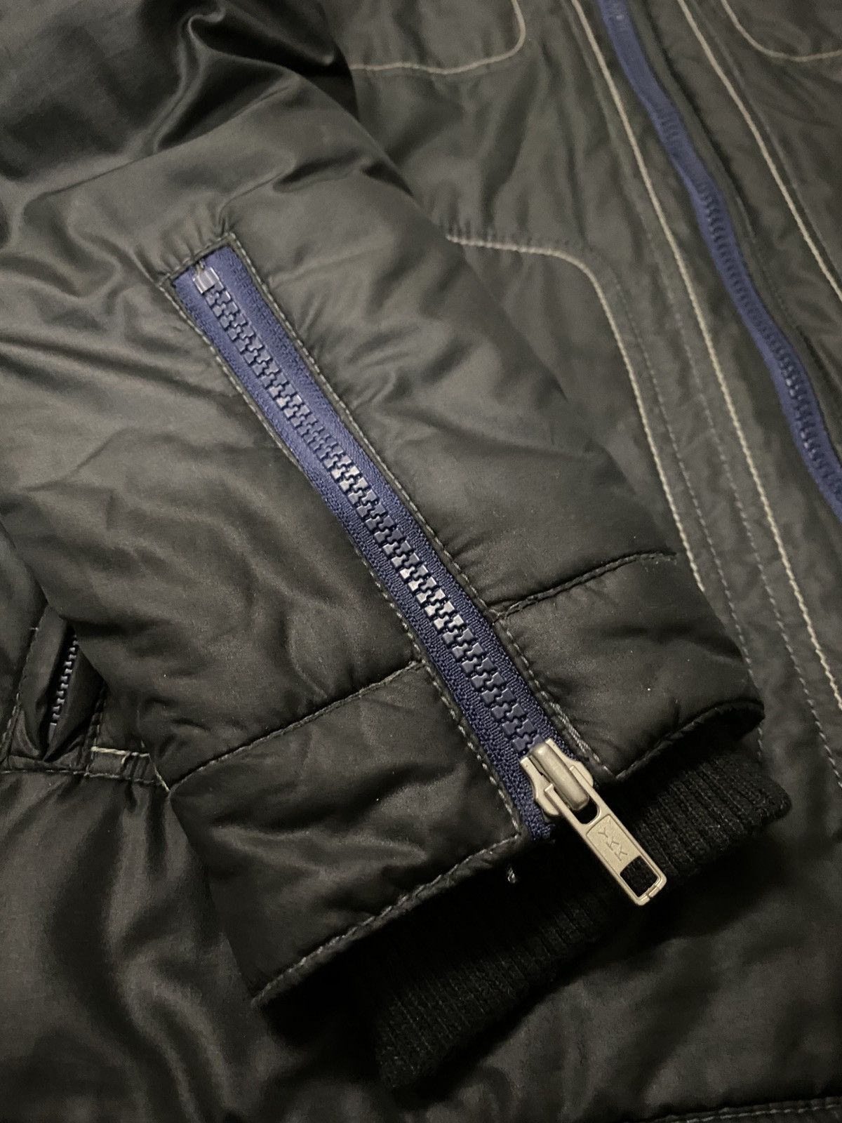 Energie × Vintage VINTAGE Y2K ENERGIE JEAN SESSION PUFFER RIDER JACKET Size US M / EU 48-50 / 2 - 4 Thumbnail