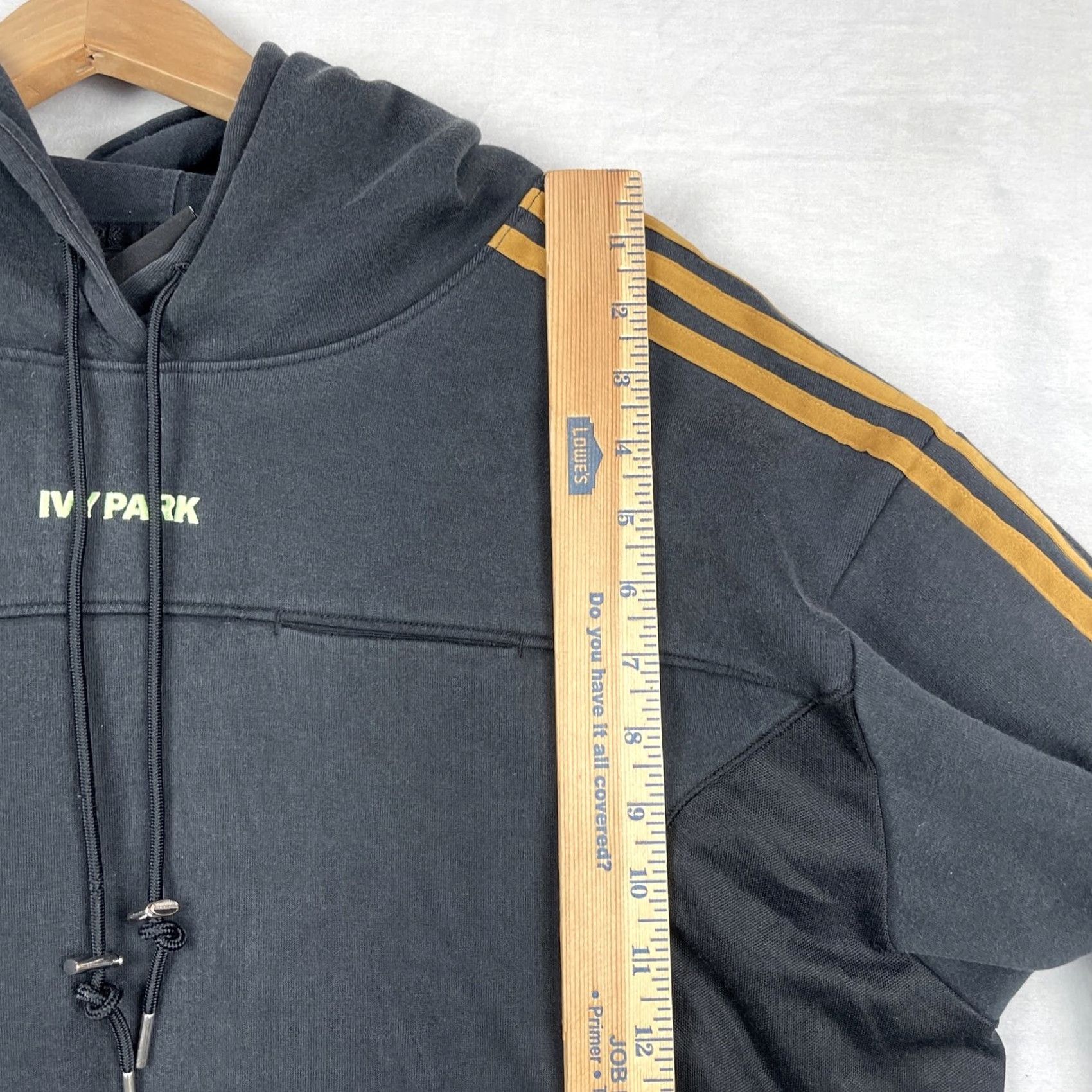 Adidas adidas Ivy Park Hoodie Womens Small Black Baggy GT9085 Pullover Sweatshirt Size S / US 4 / IT 40 - 6 Thumbnail