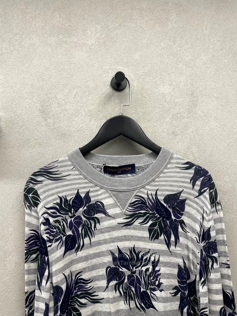 Louis Vuitton Louis Vuitton Striped floral sweater Size US S / EU 44-46 / 1 - 3 Thumbnail