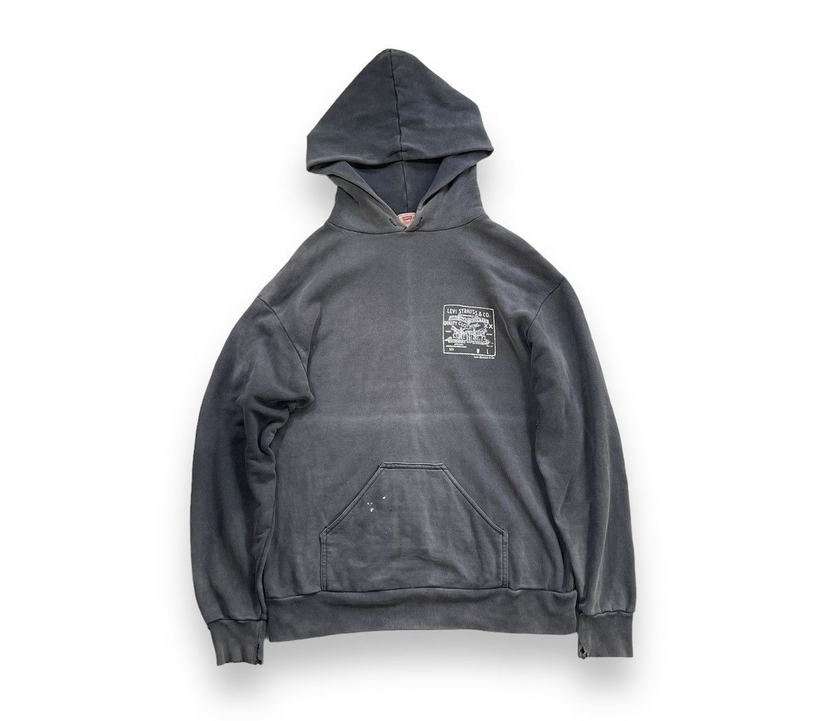 Levi's Made & Crafted Rare! Vintage Fades Levis 501 Iconic Logo Distressed Hoodie Size US M / EU 48-50 / 2 - 1 Thumbnail
