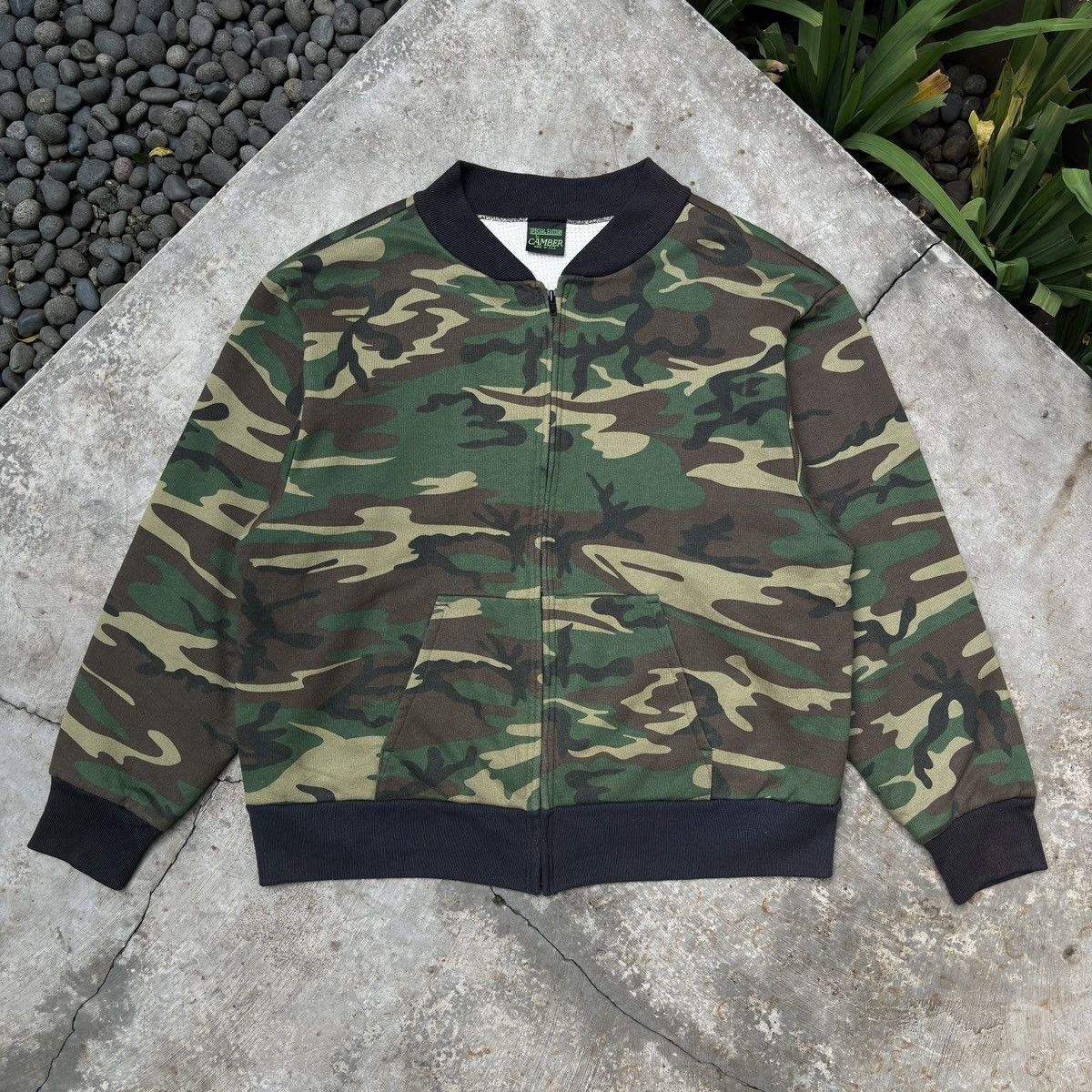 image of VTG Camber Special Edition Camouflage Sweatshirt Made In Usa, Men's (Size 2XL)