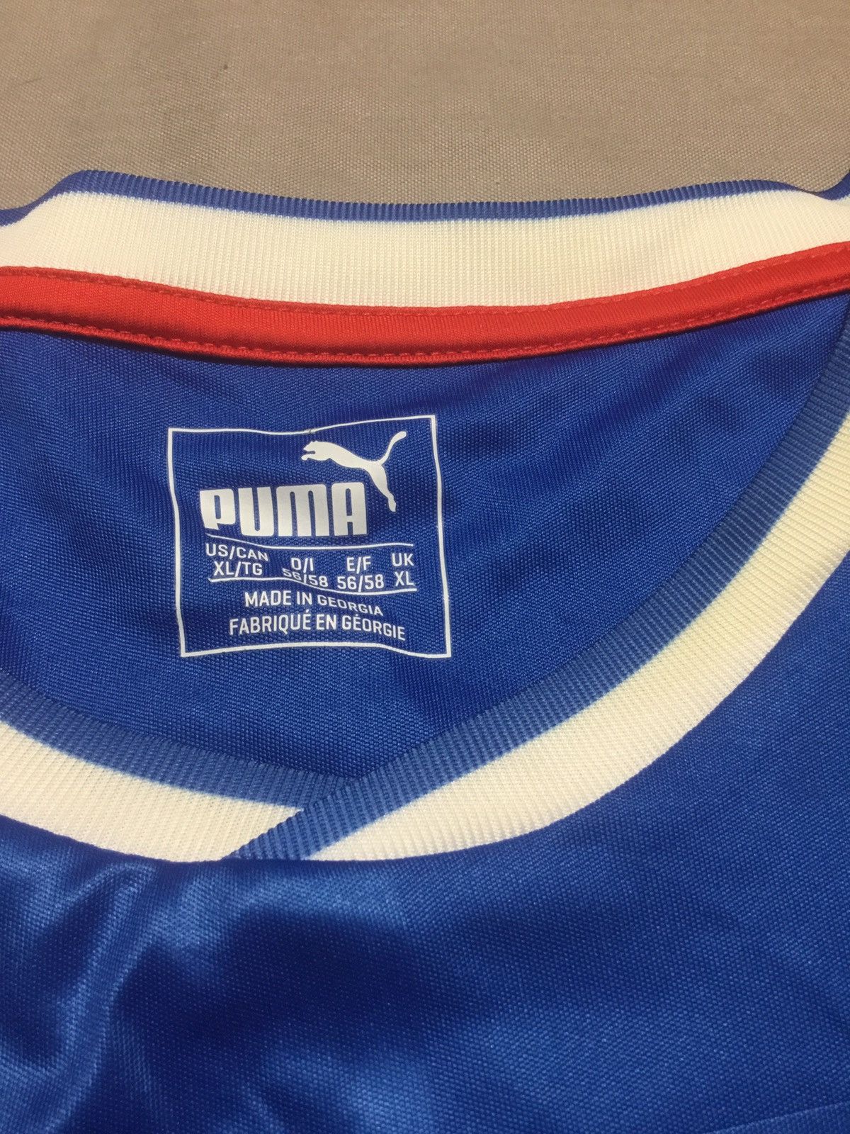 Puma Men’s Rangers 16/17 Home Top XL Excellent Condition Size US XL / EU 56 / 4 - 6 Thumbnail