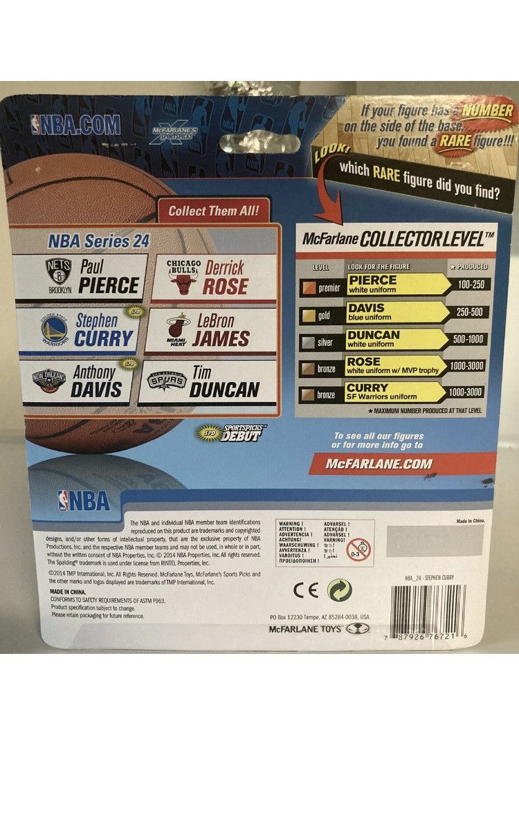 Other McFarlane NBA 24 Steph Curry Debut SF Variant 354/1250 Size ONE SIZE - 3 Thumbnail