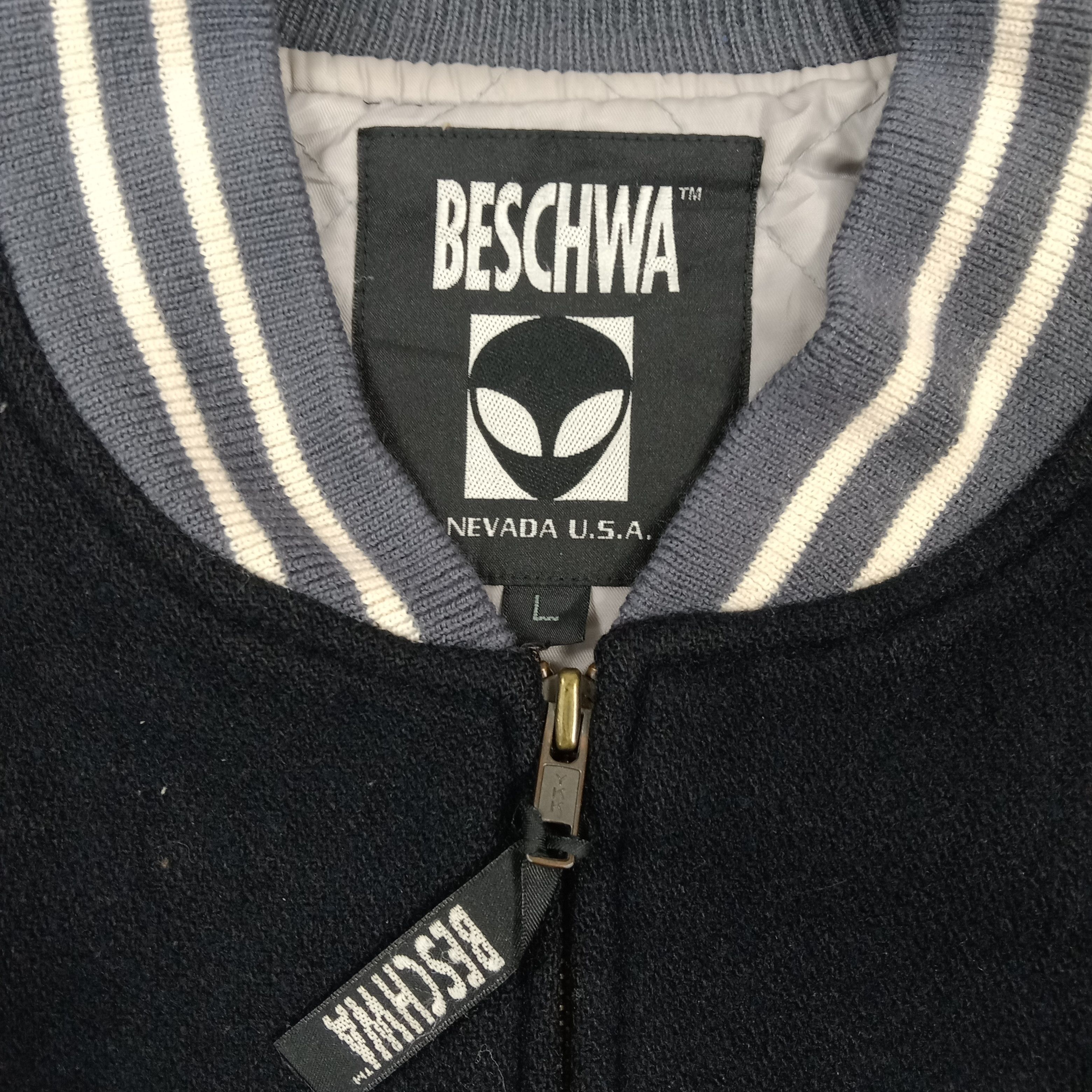 Vintage 90's Beschwa Alien American Varsity Jacket C290N31 Size US L / EU 52-54 / 3 - 5 Thumbnail