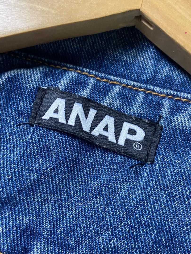 Japanese Brand ANAP Brand Distressed Denim Jacket (186) Size US M / EU 48-50 / 2 - 3 Thumbnail